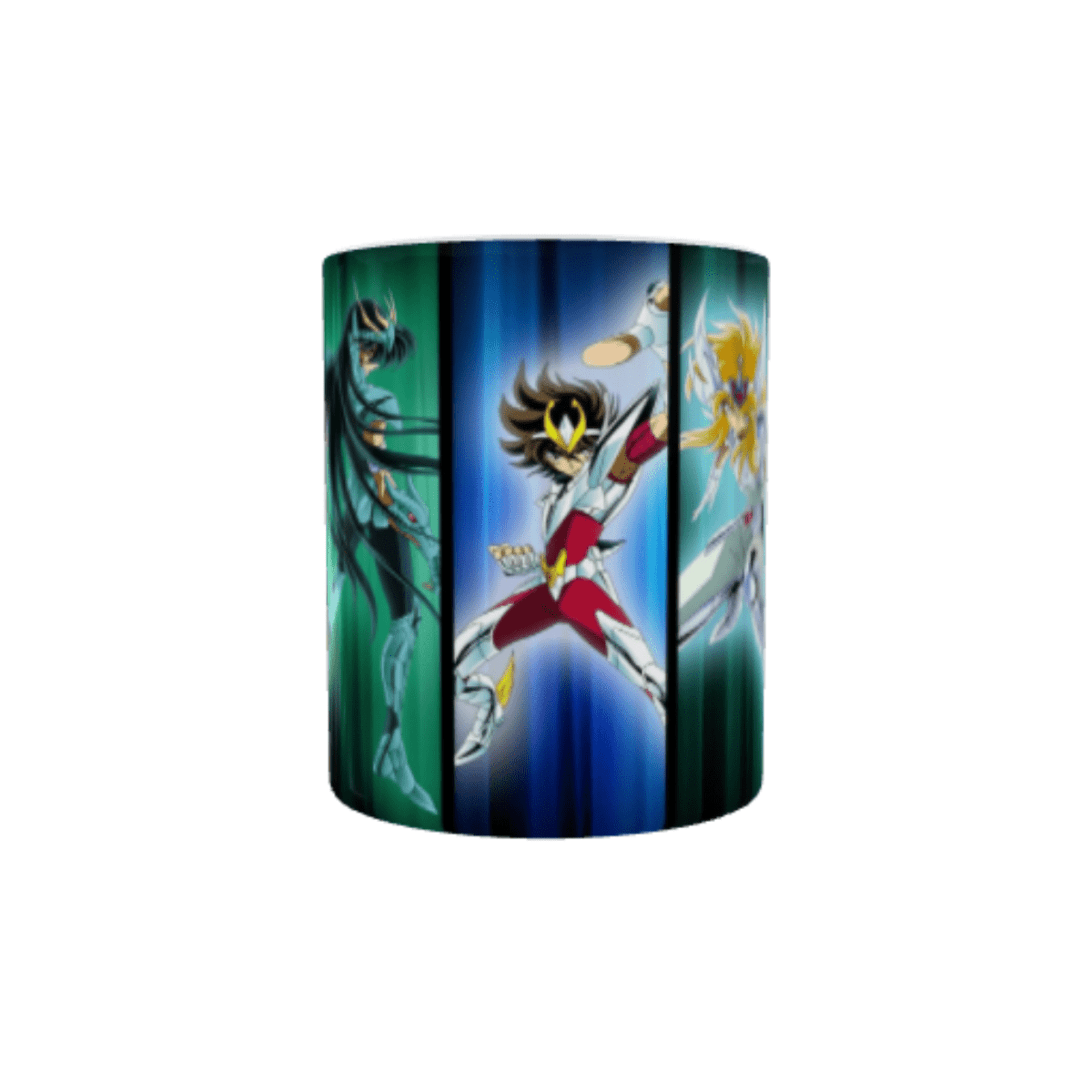 Taza Cerámica Caballeros del Zodiaco – Pegaso, Hyoga, Shiryu, Ikki y Shun - 3