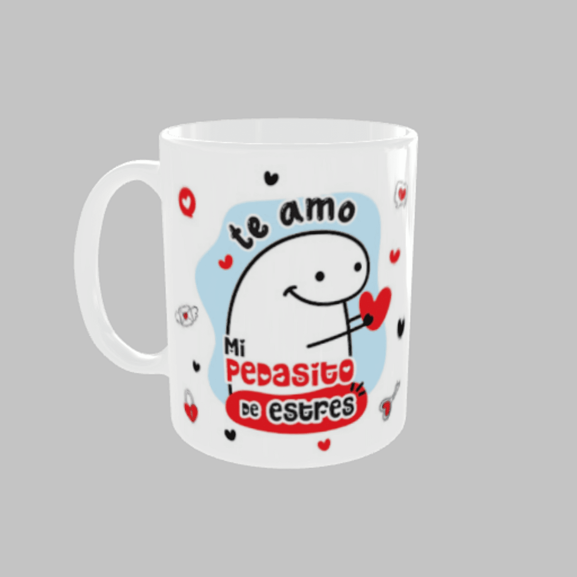 Taza Flork “Te amo mi pedasito de estrés” – Regalo divertido - 5