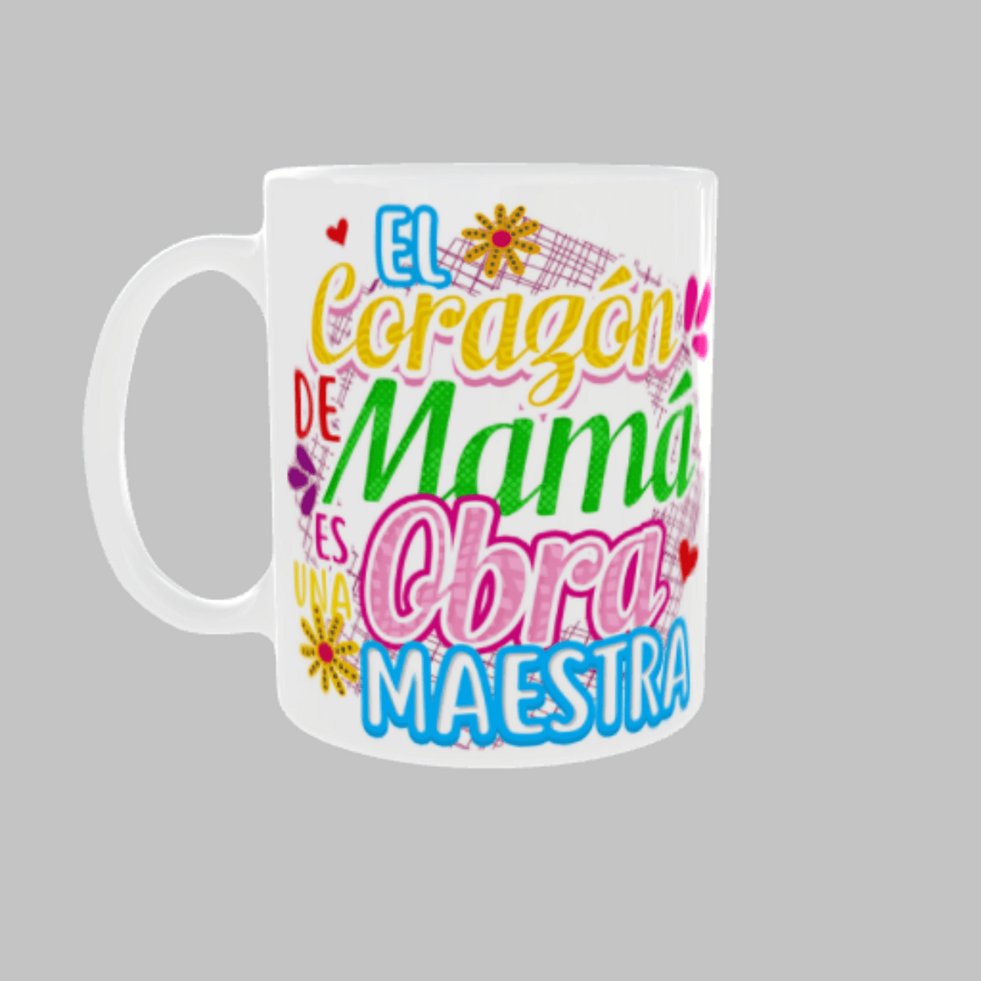 Taza “El corazón de mamá es una obra maestra” - 3