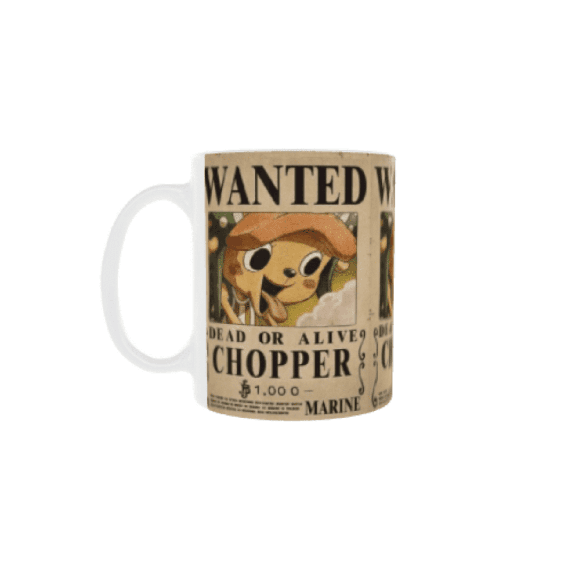 Taza Cartel Wanted Se Busca Chopper – Nueva Recompensa – One Piece - 1