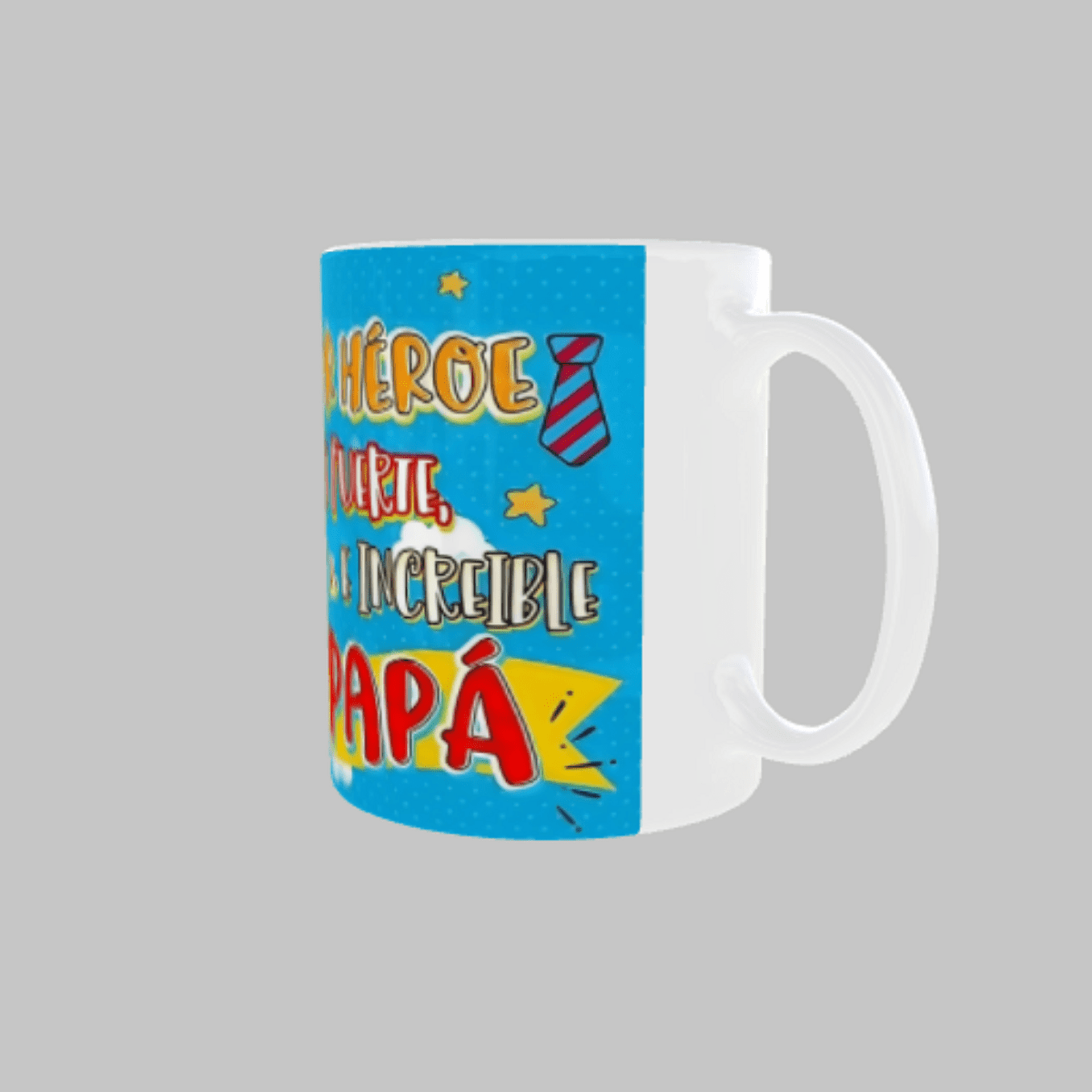 Taza "El superhéroe más fuerte, valiente e increíble es mi papá" – ¡Para el mejo - 9