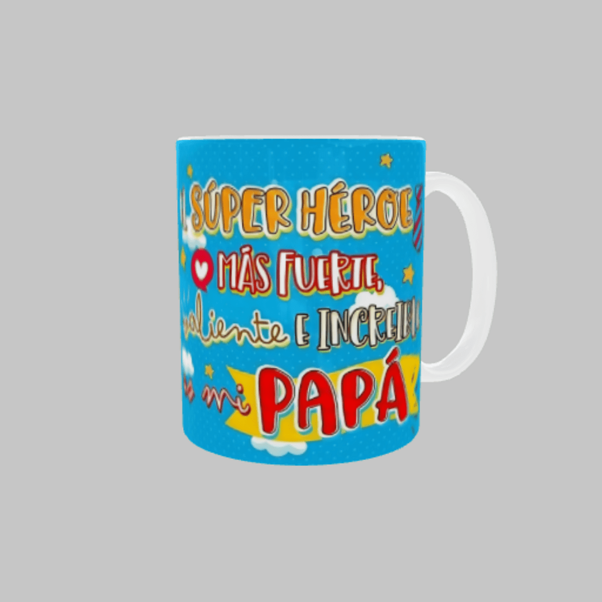 Taza "El superhéroe más fuerte, valiente e increíble es mi papá" – ¡Para el mejo - 8