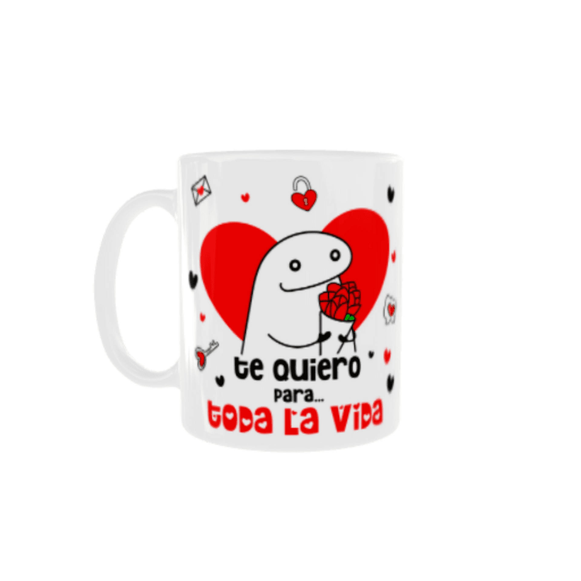 Taza Flork “Te Quiero Para... Toda la Vida” – Amor, Risas y Café - 4