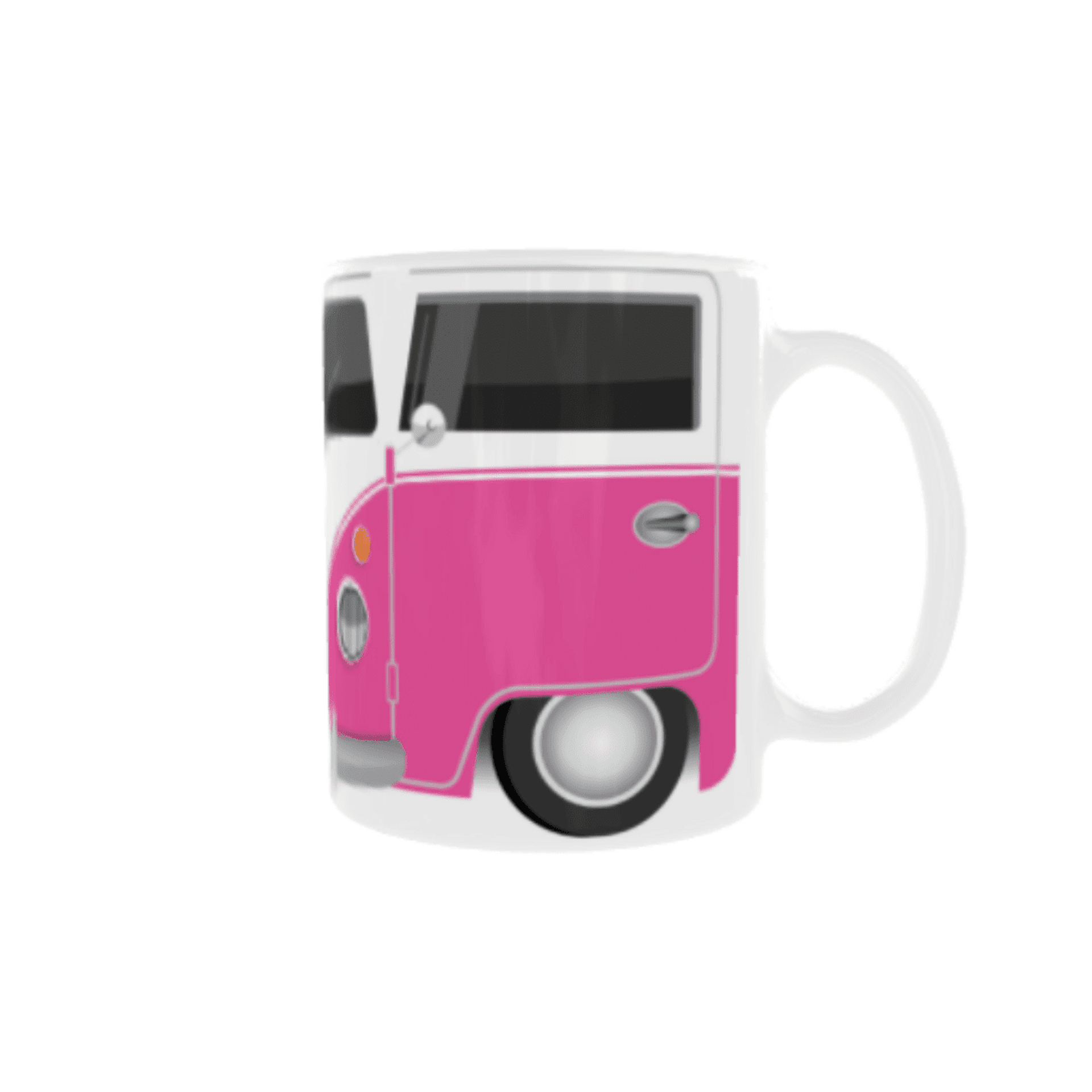 Taza Furgoneta Volkswagen Hippie Rosa VW - 3
