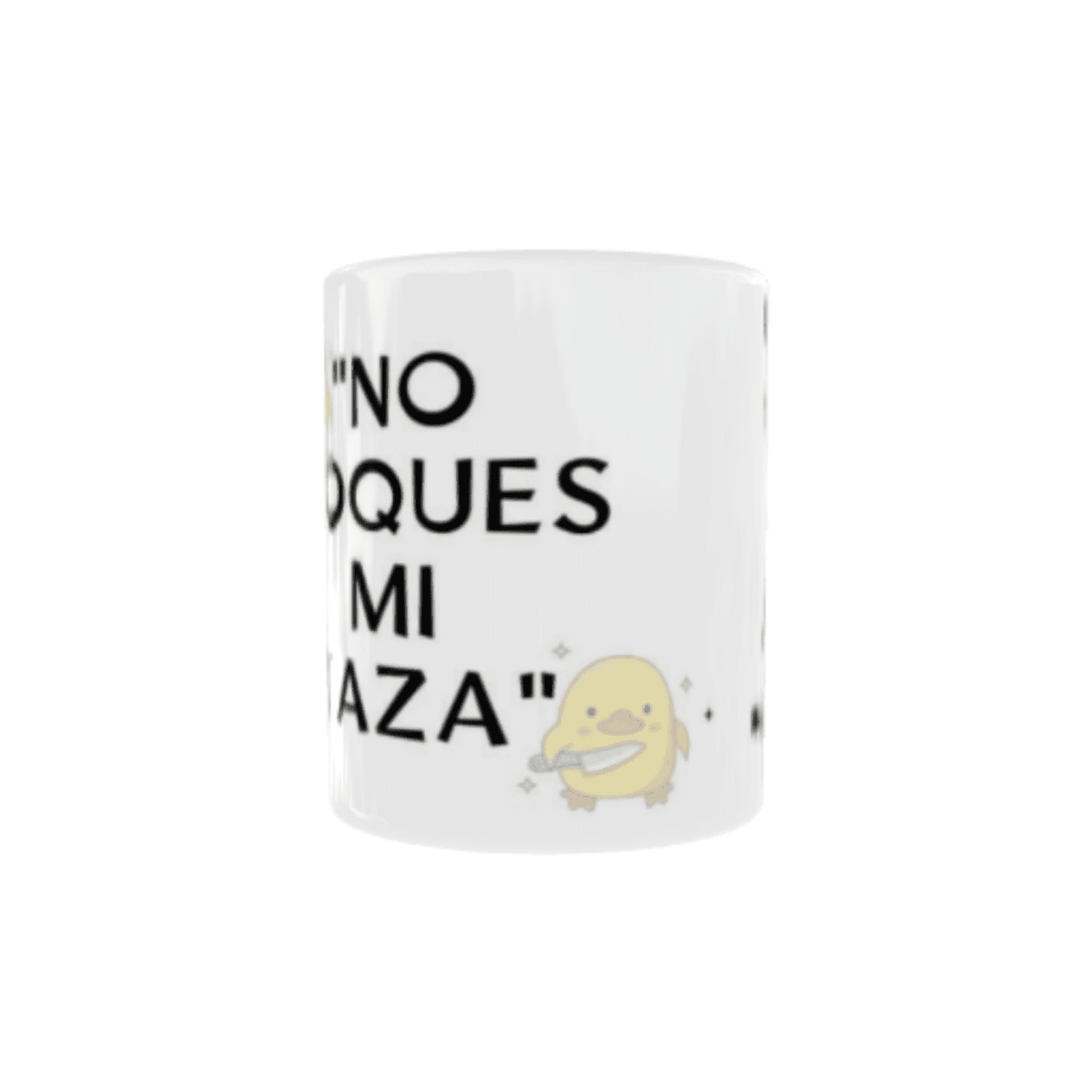 Taza Frase Divertida – "No toques mi taza. Dormí poco, dormí mal, tengo estrés" - 5