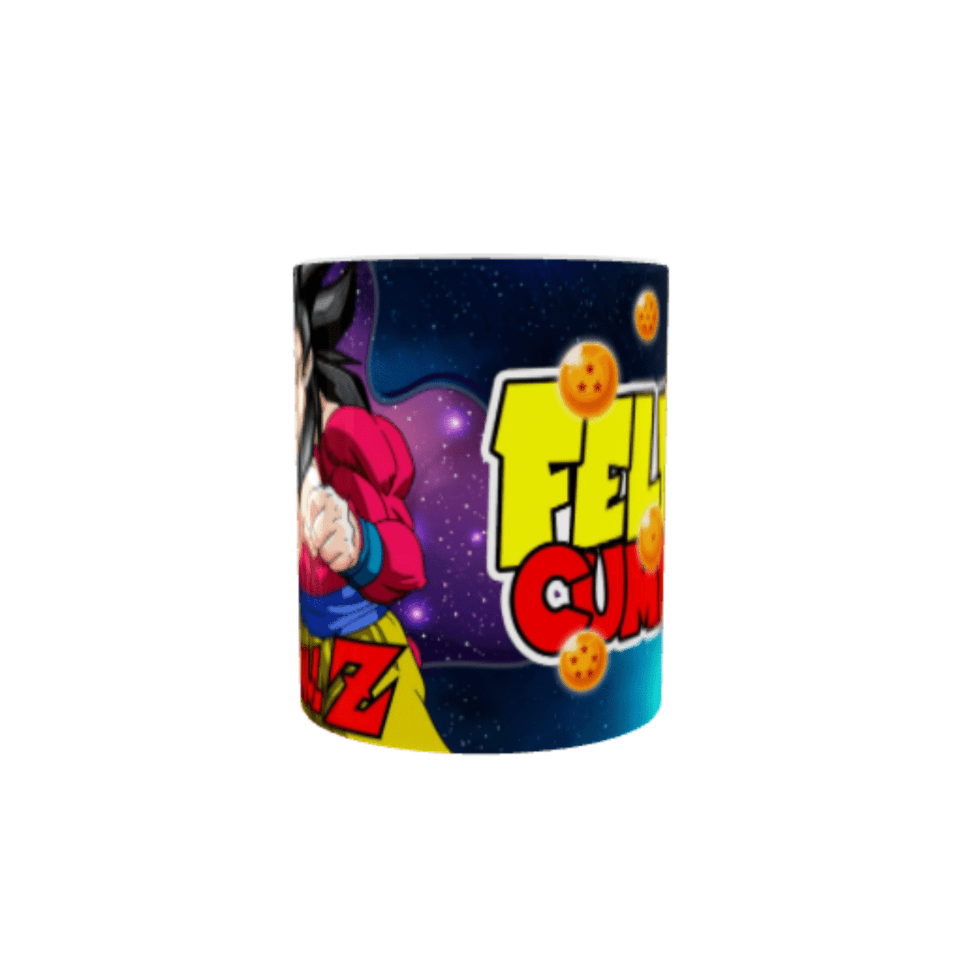 Taza Dragon Ball Feliz Cumpleaños – Goku Rojo Super Saiyan - 5