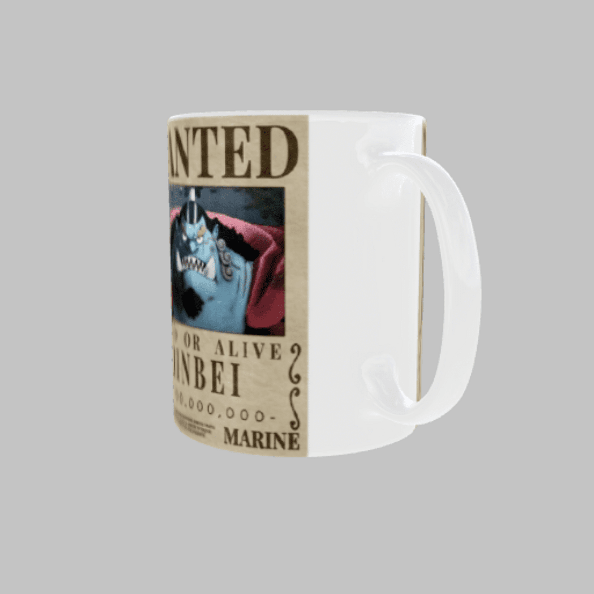 Taza “Wanted Jinbe” – One Piece | Cartel de Se Busca del Caballero del Mar - 4
