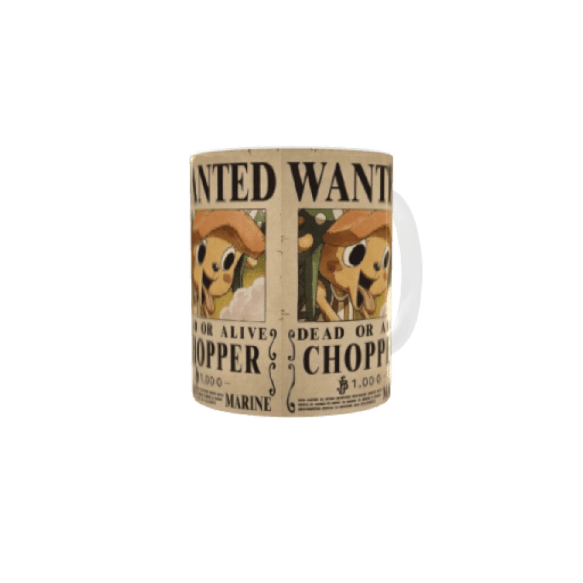 Taza Cartel Wanted Se Busca Chopper – Nueva Recompensa – One Piece - 4