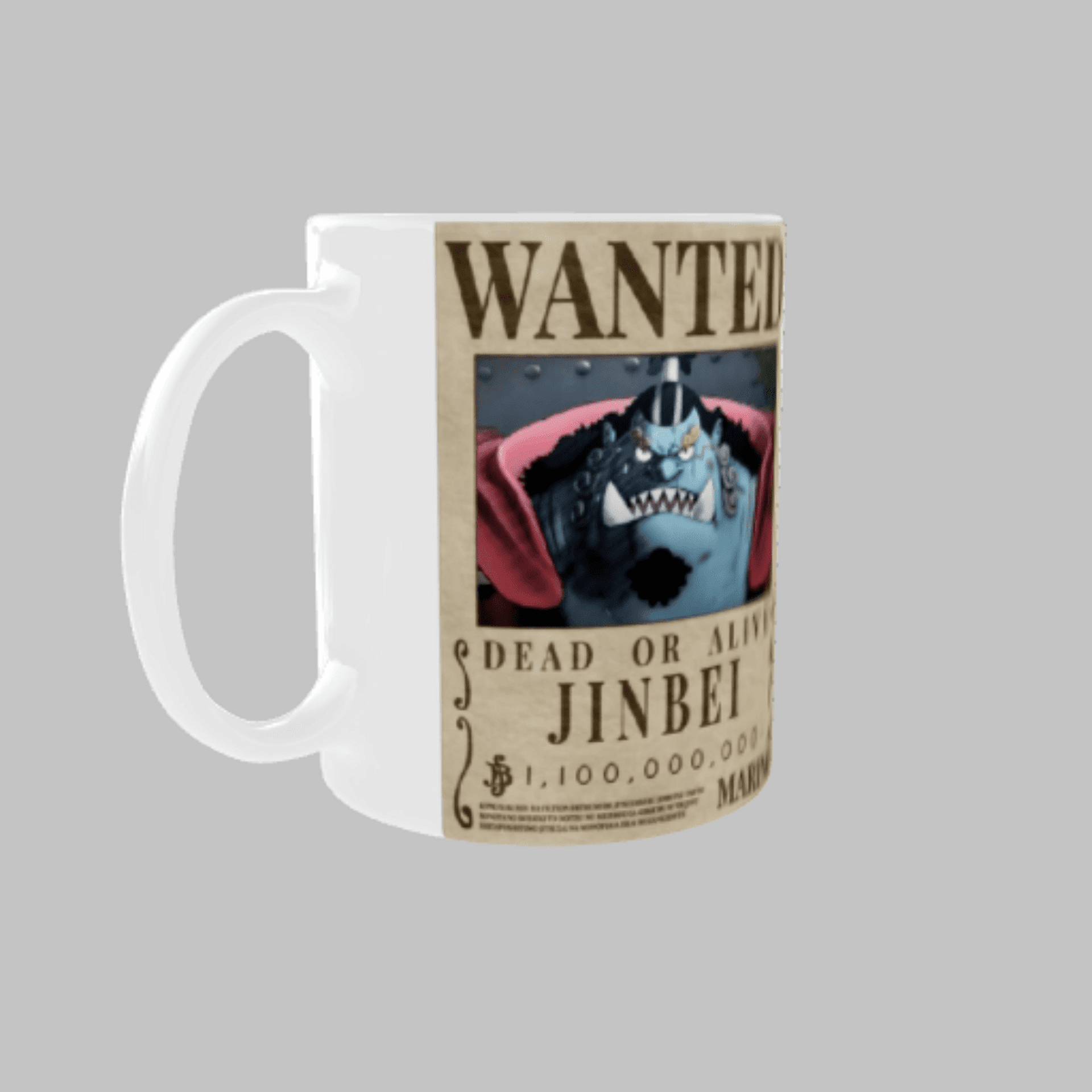 Taza “Wanted Jinbe” – One Piece | Cartel de Se Busca del Caballero del Mar - 5