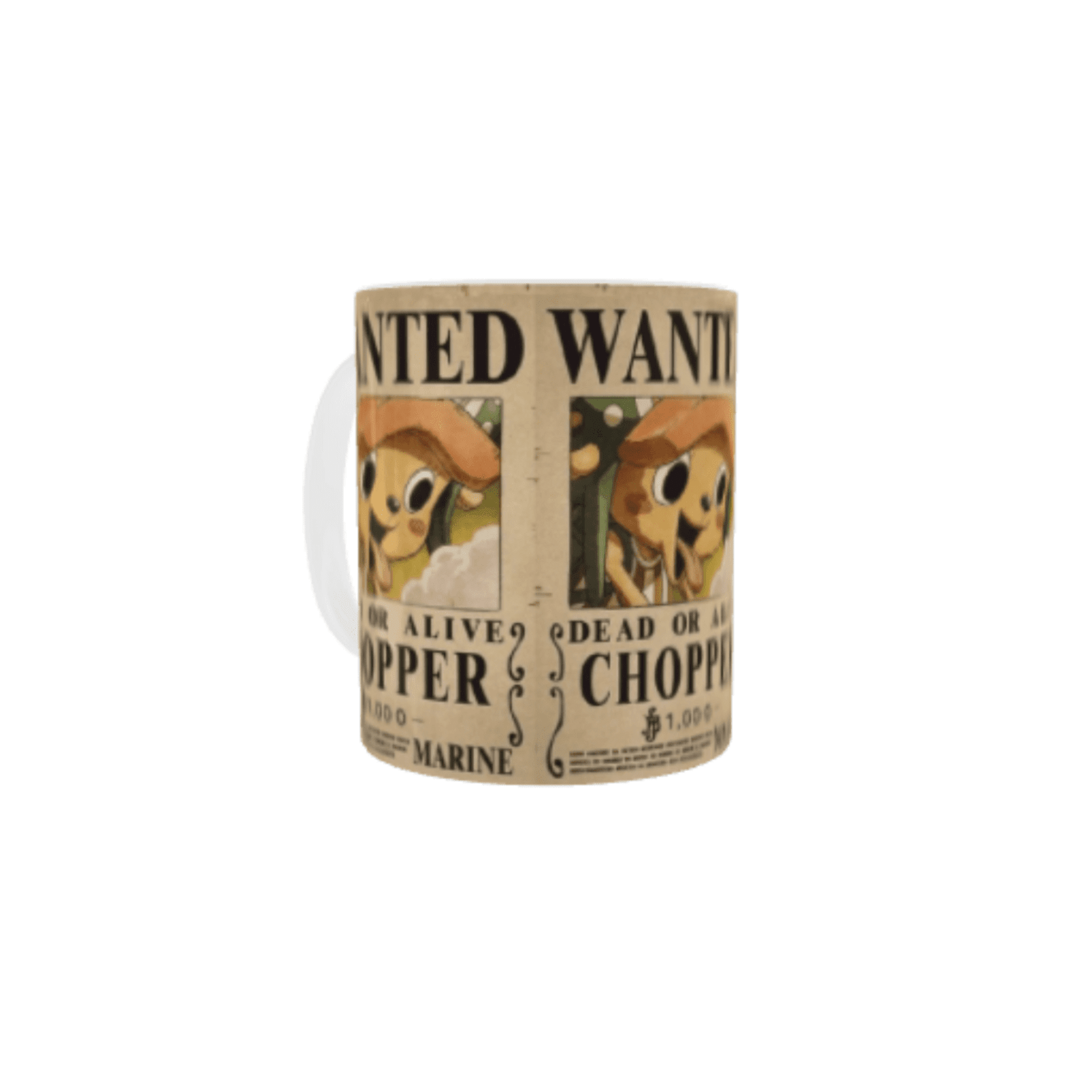 Taza Cartel Wanted Se Busca Chopper – Nueva Recompensa – One Piece - 2