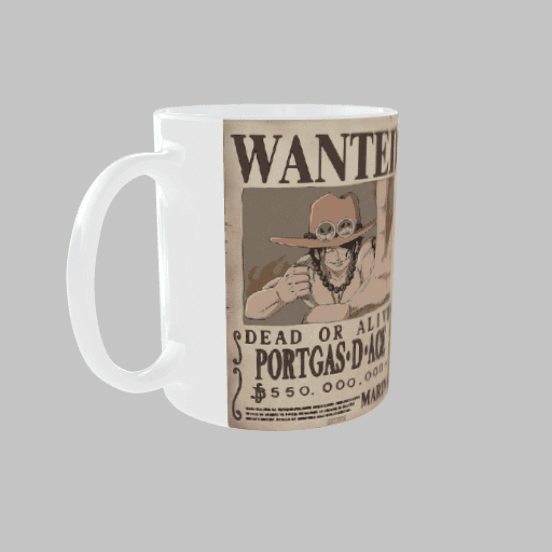 Taza Cartel Wanted – Portgas D. Ace | El Fénix del Fuego - 5