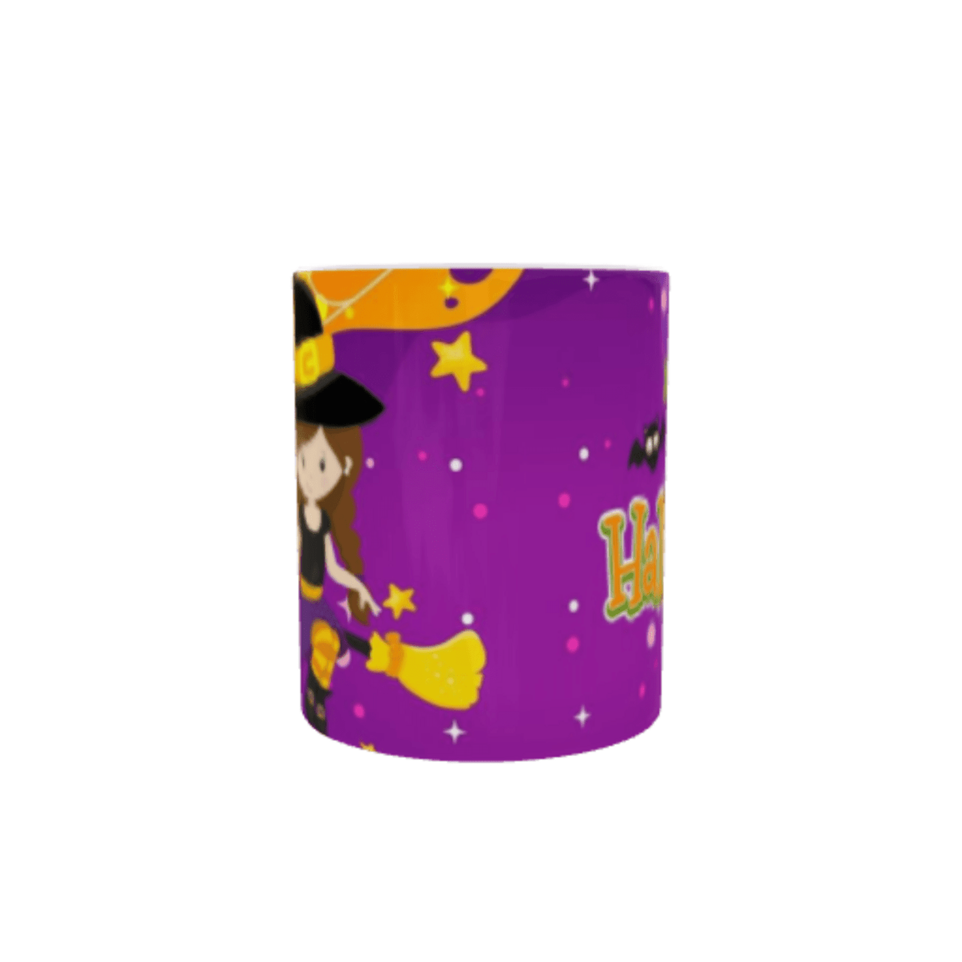 Taza Feliz Halloween – Diseño con Brujita y Calabaza - 3