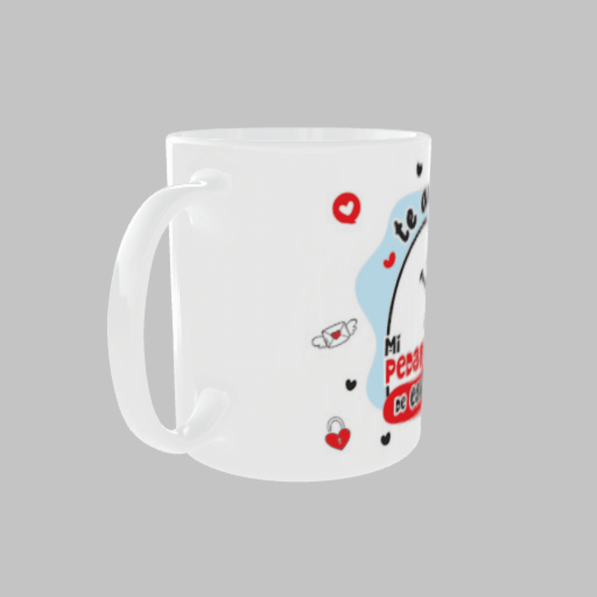 Taza Flork “Te amo mi pedasito de estrés” – Regalo divertido - 4