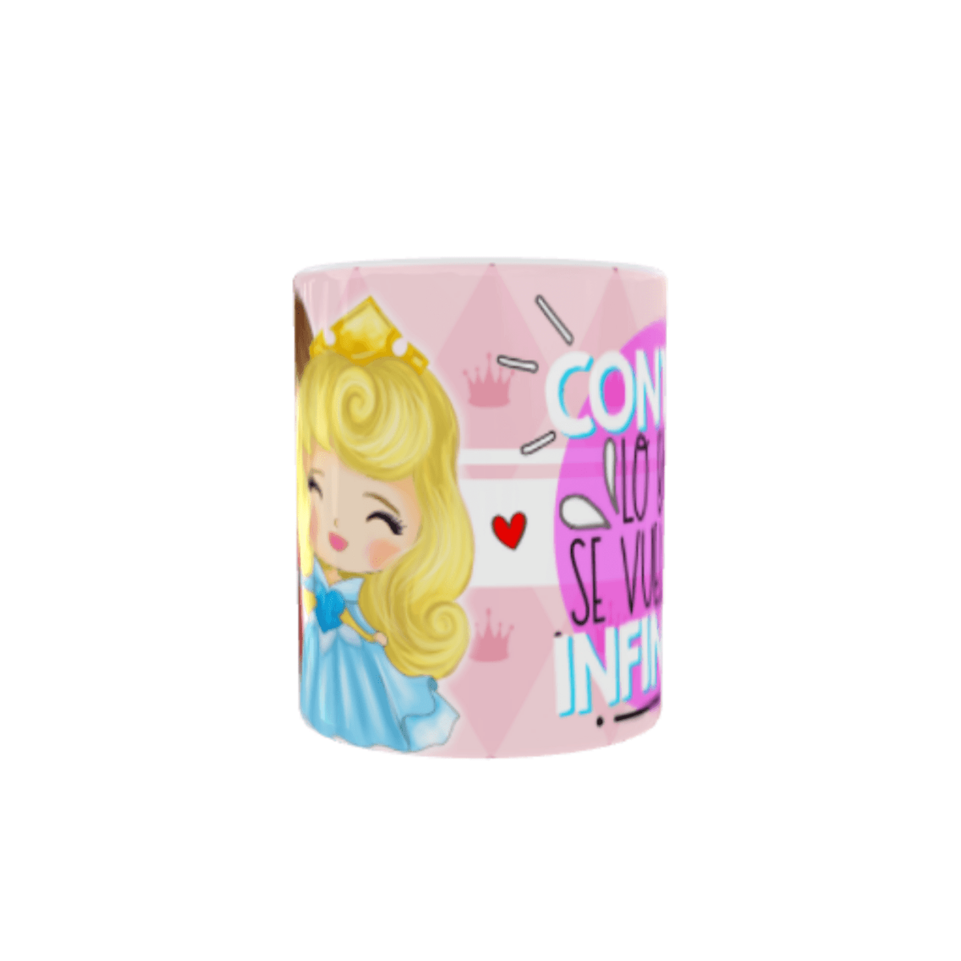 Taza Contigo lo bonito se vuelve Infinito Aurora y el Príncipe - 3