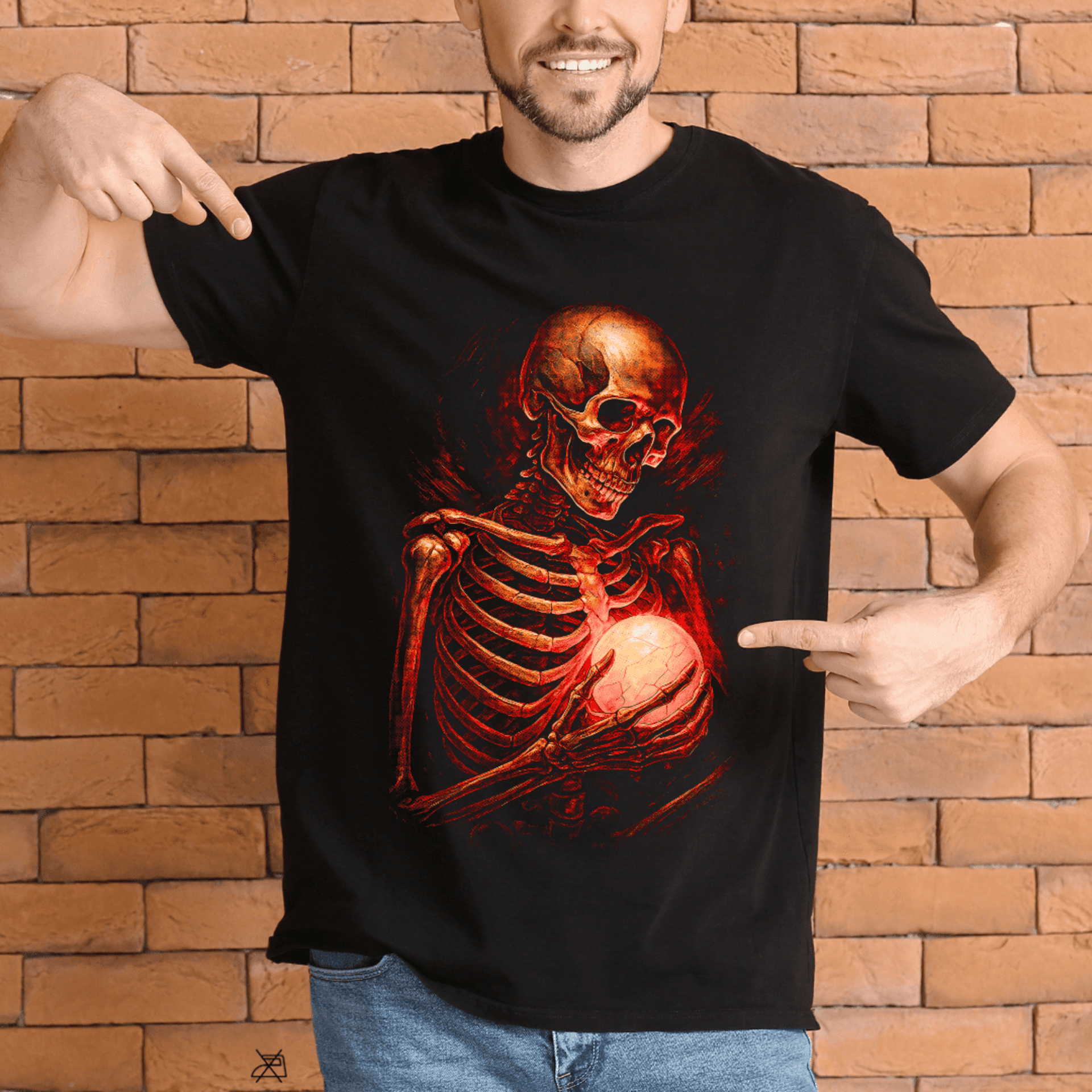 Camiseta Oversize Calavera 100% Algodón | Streetwear Dark | Unisex S-2XL - 2