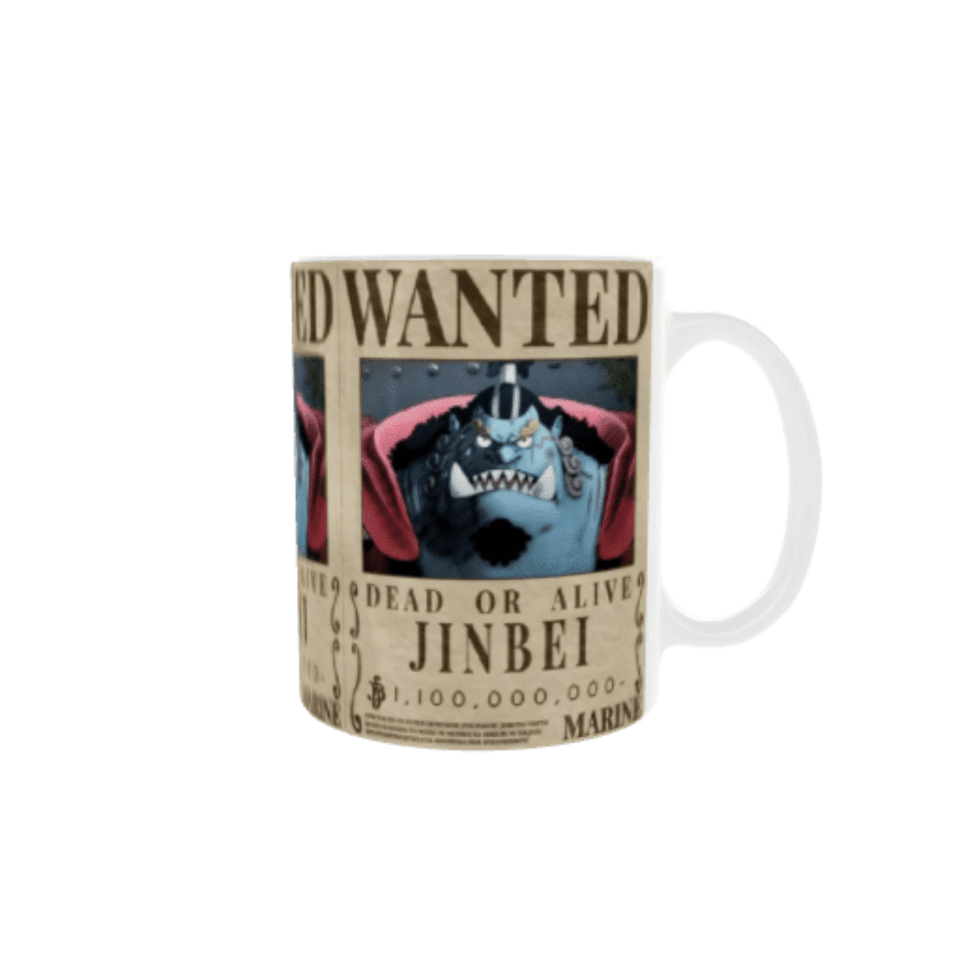 Taza “Wanted Jinbe” – One Piece | Cartel de Se Busca del Caballero del Mar - 3