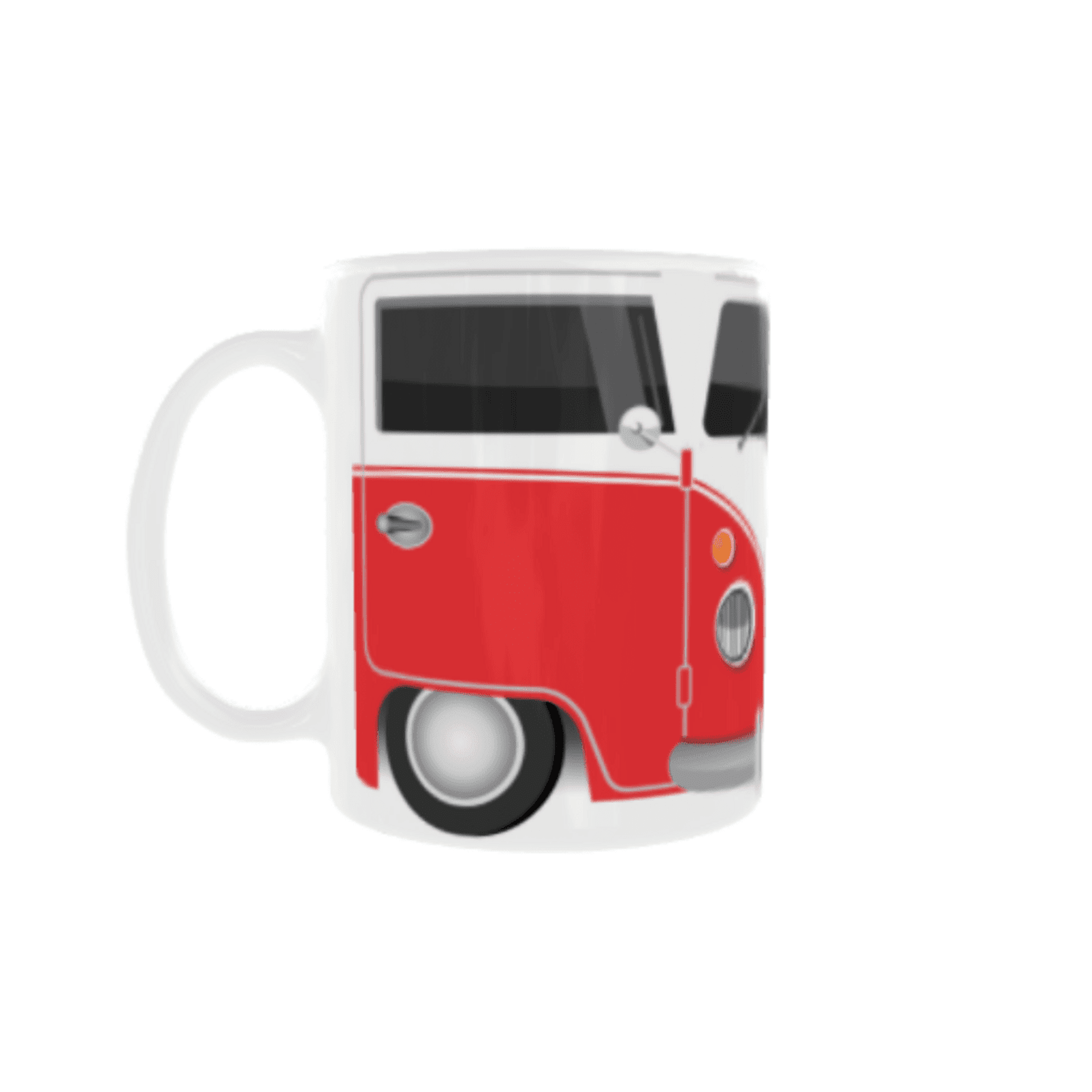 Taza Furgoneta Volkswagen Hippie Roja VW - 4