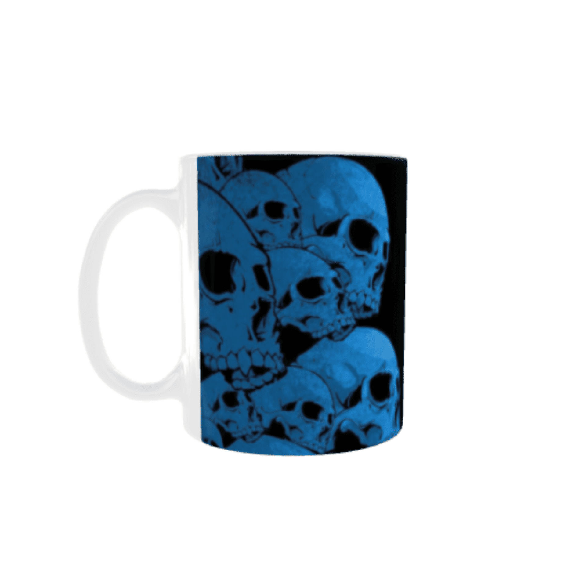 Taza Calaveras Azules y Negras - 4