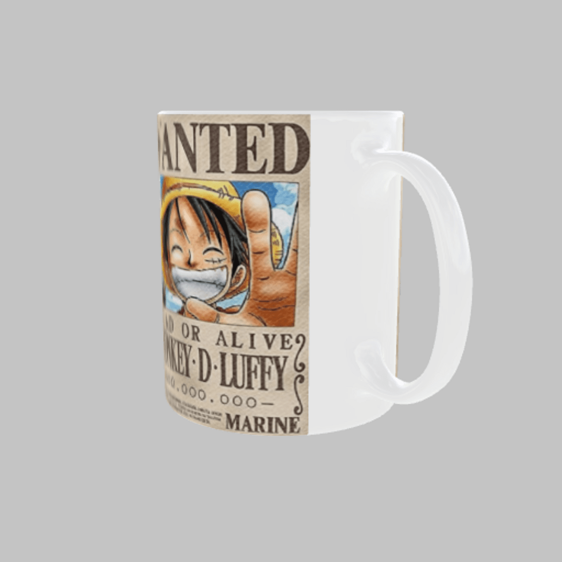 Taza Cartel Wanted – Se Busca Monkey D. Luffy | One Piece - 4
