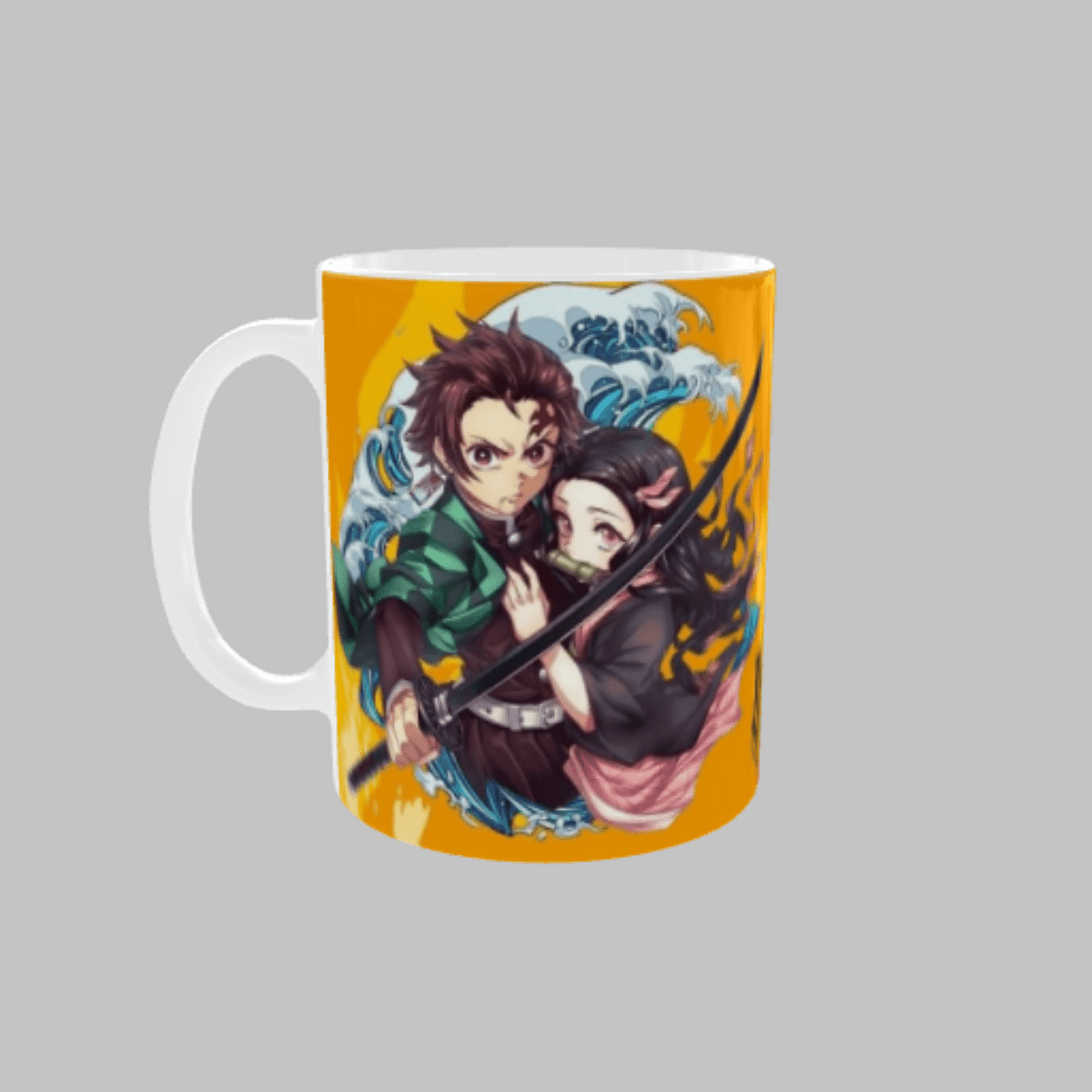 Taza Tanjiro, Nezuko y Giyu – Demon Slayer – Mug anime - 2