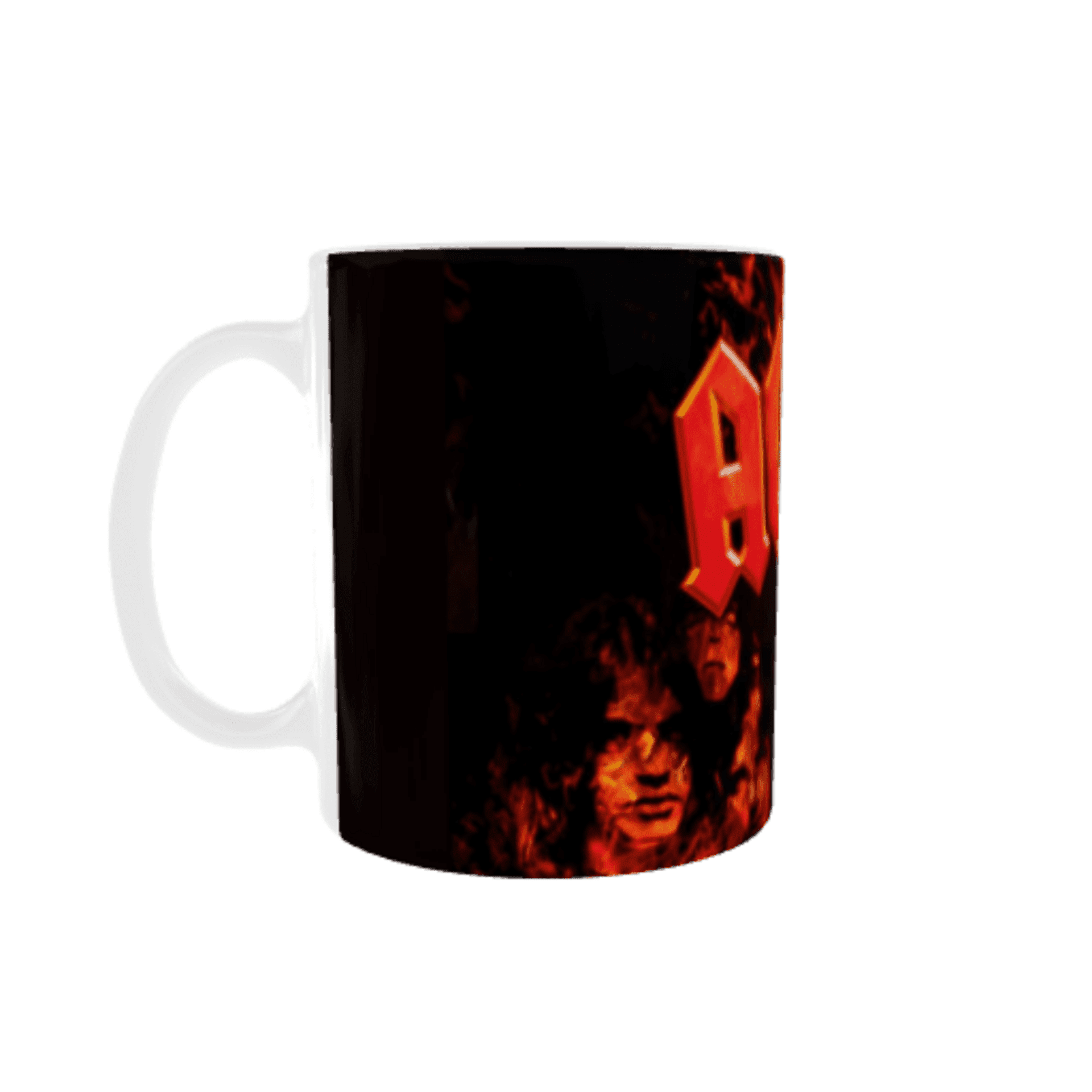 Taza AC/DC Fire – Diseño con llamas - 4