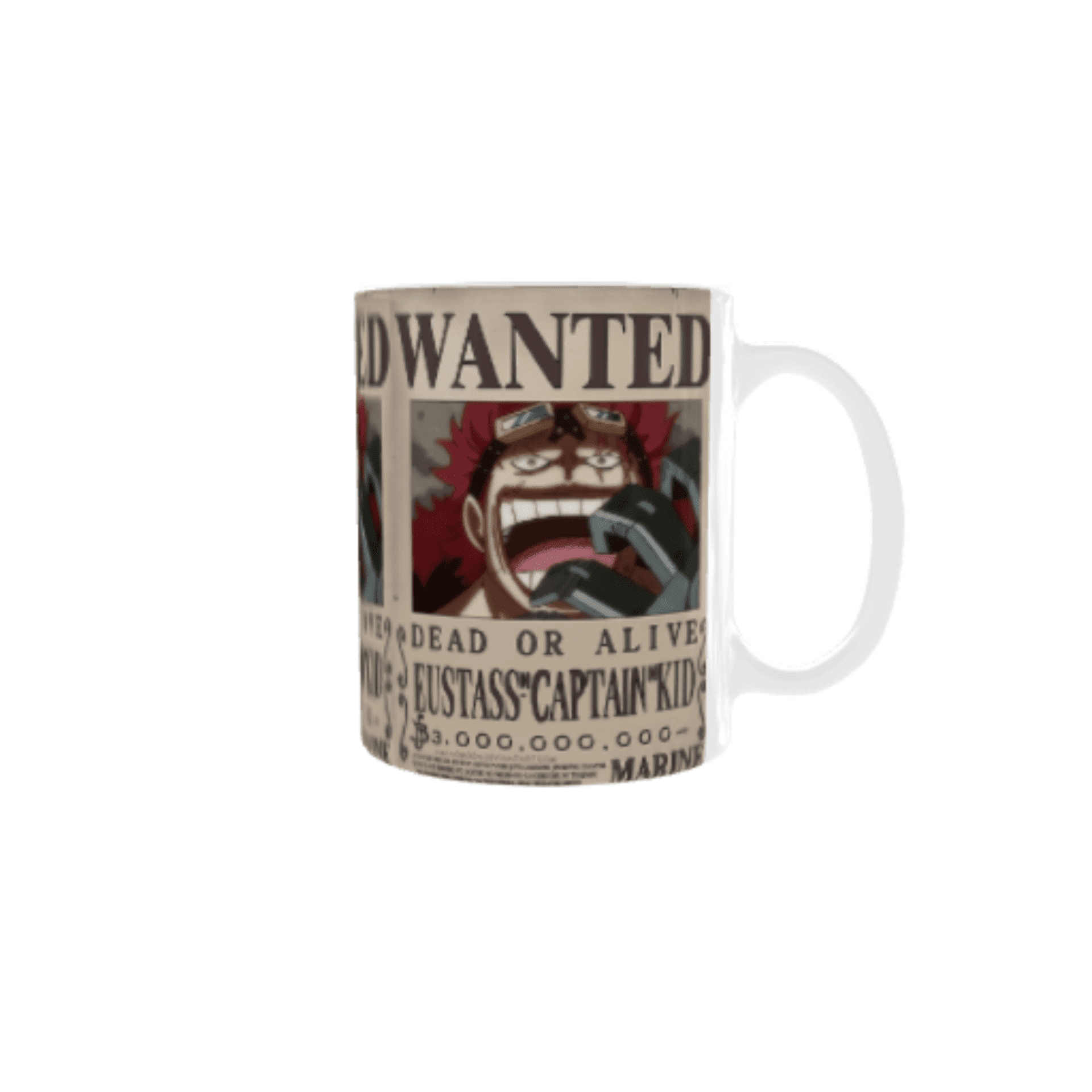 Taza Cartel Wanted Se Busca Eustass Kid – One Piece - 5