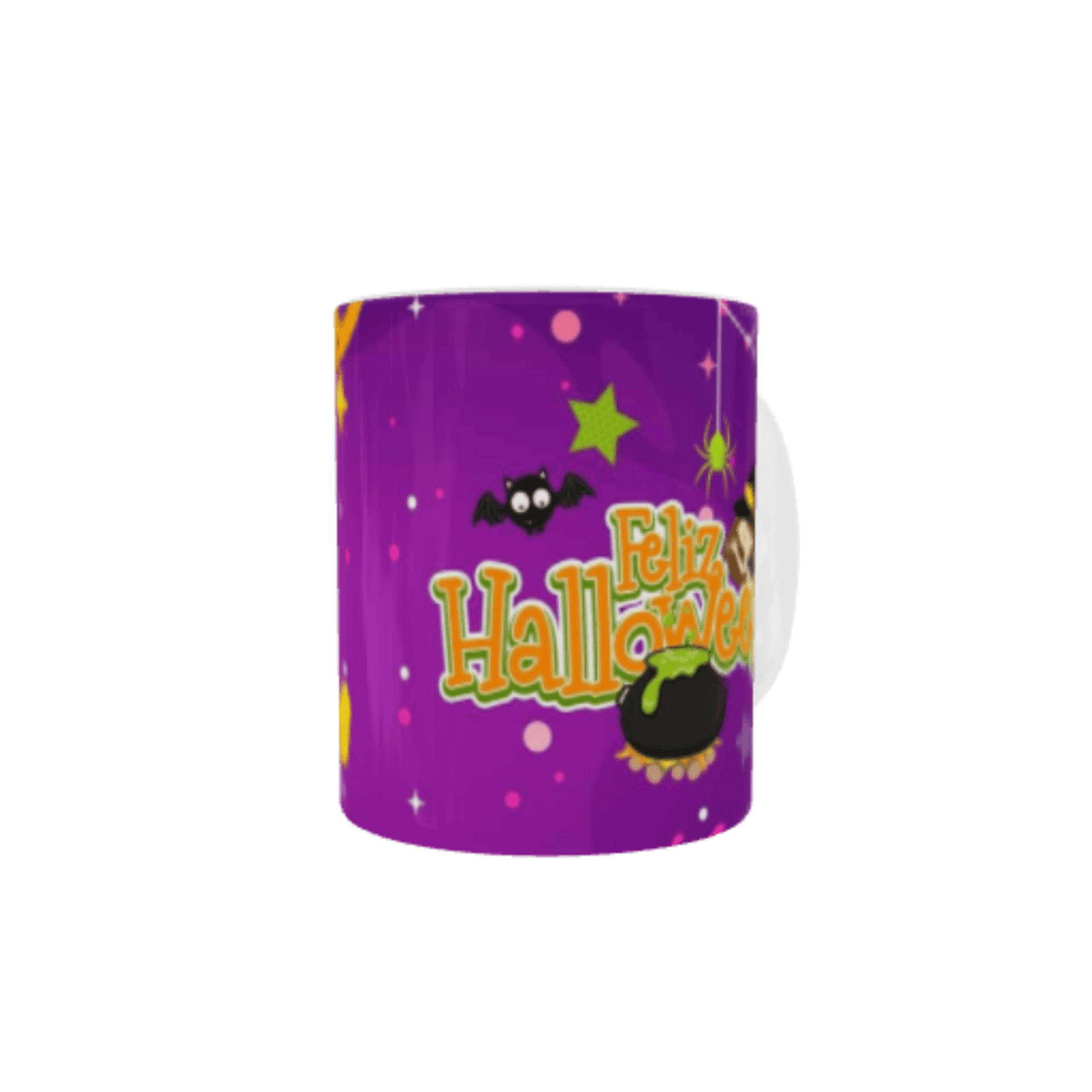 Taza Feliz Halloween – Diseño con Brujita y Calabaza - 4