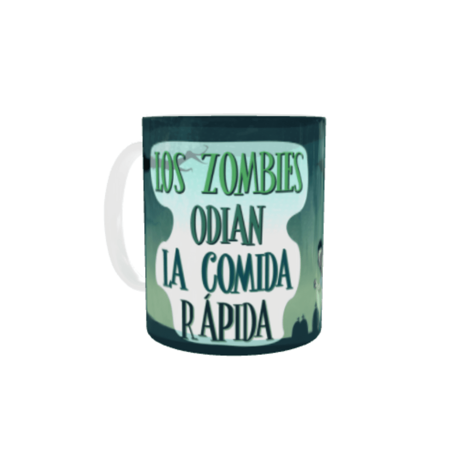 Taza Zombie – Los Zombies Odian la Comida Rápida - 2