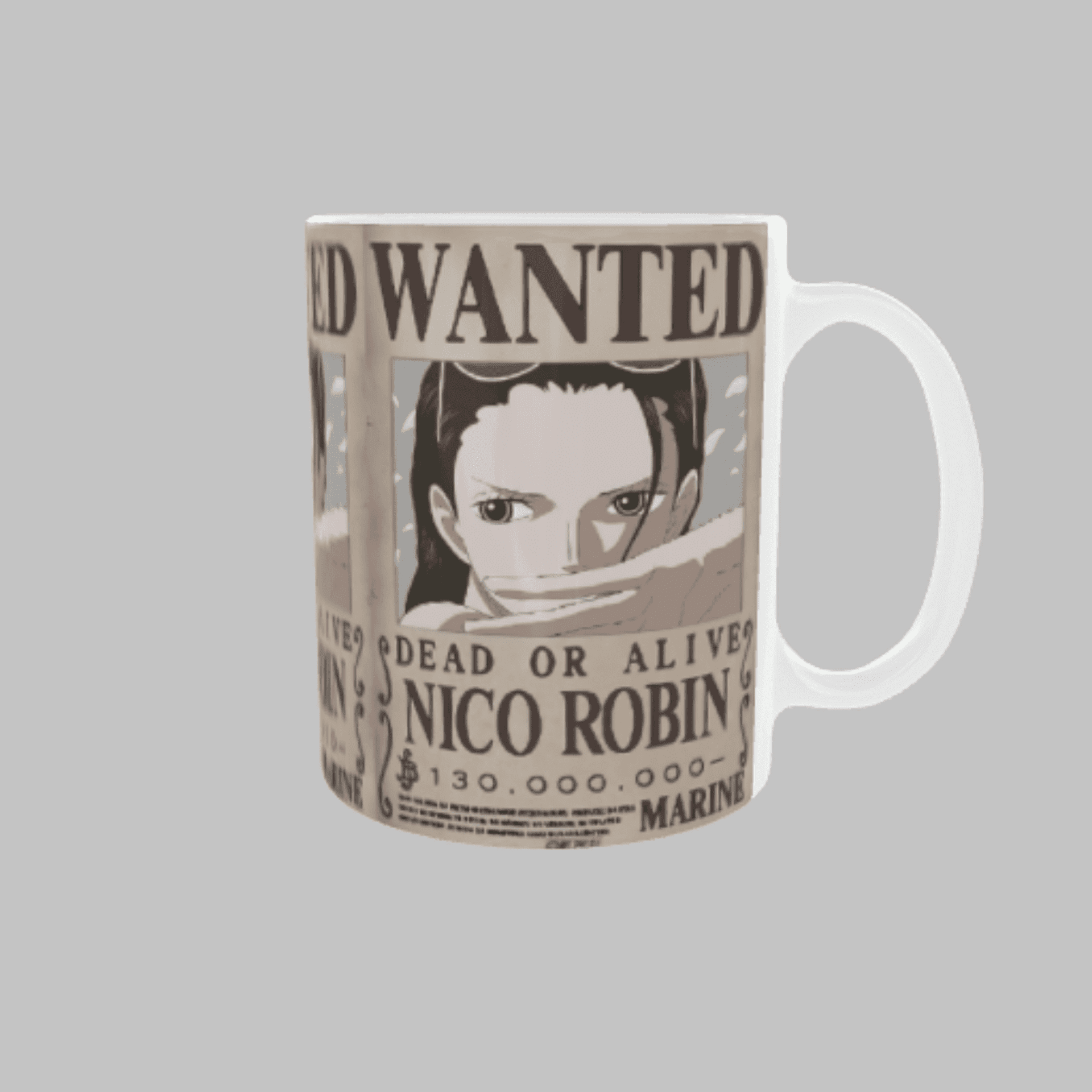 Taza Cartel Wanted Se Busca Nico Robin – One Piece - 3