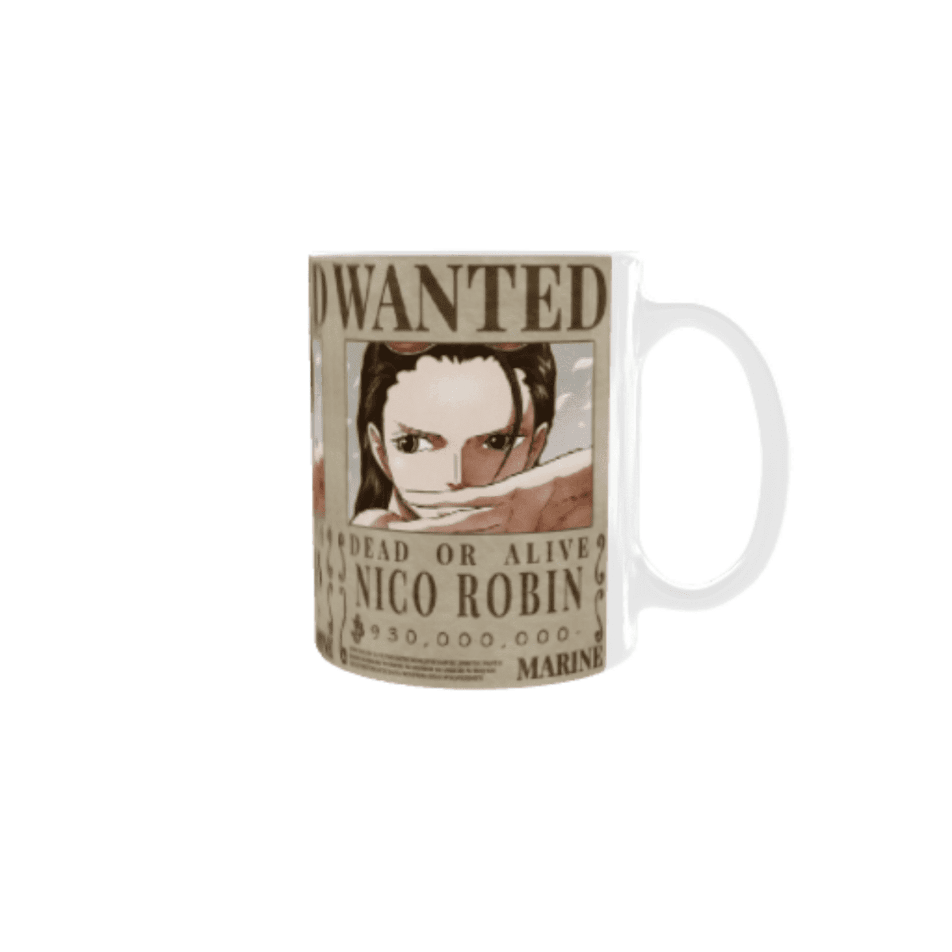 Taza Cartel Wanted Se Busca Nico Robin – One Piece Nueva Recompensa - 5