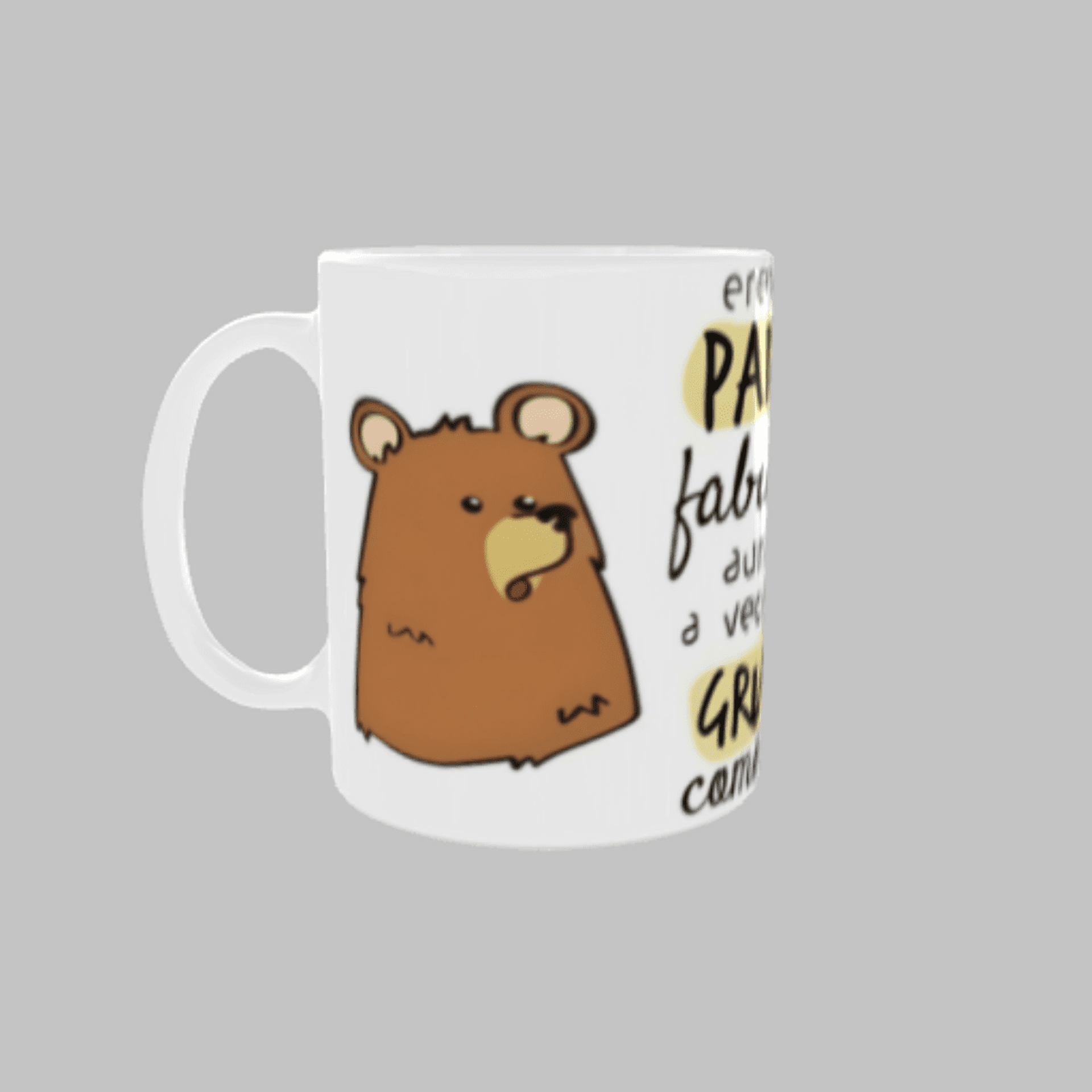 Taza “Eres un Padre Fabuloso Aunque Gruñas como un Oso” - 3