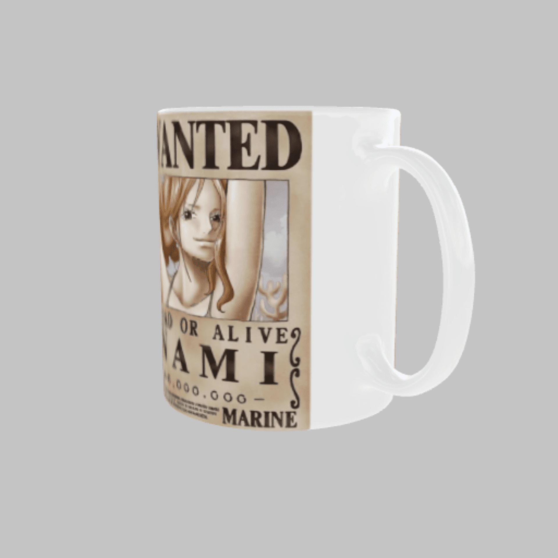 Taza “Wanted Nami” – One Piece | Cartel de Se Busca con Estilo Pirata - 4