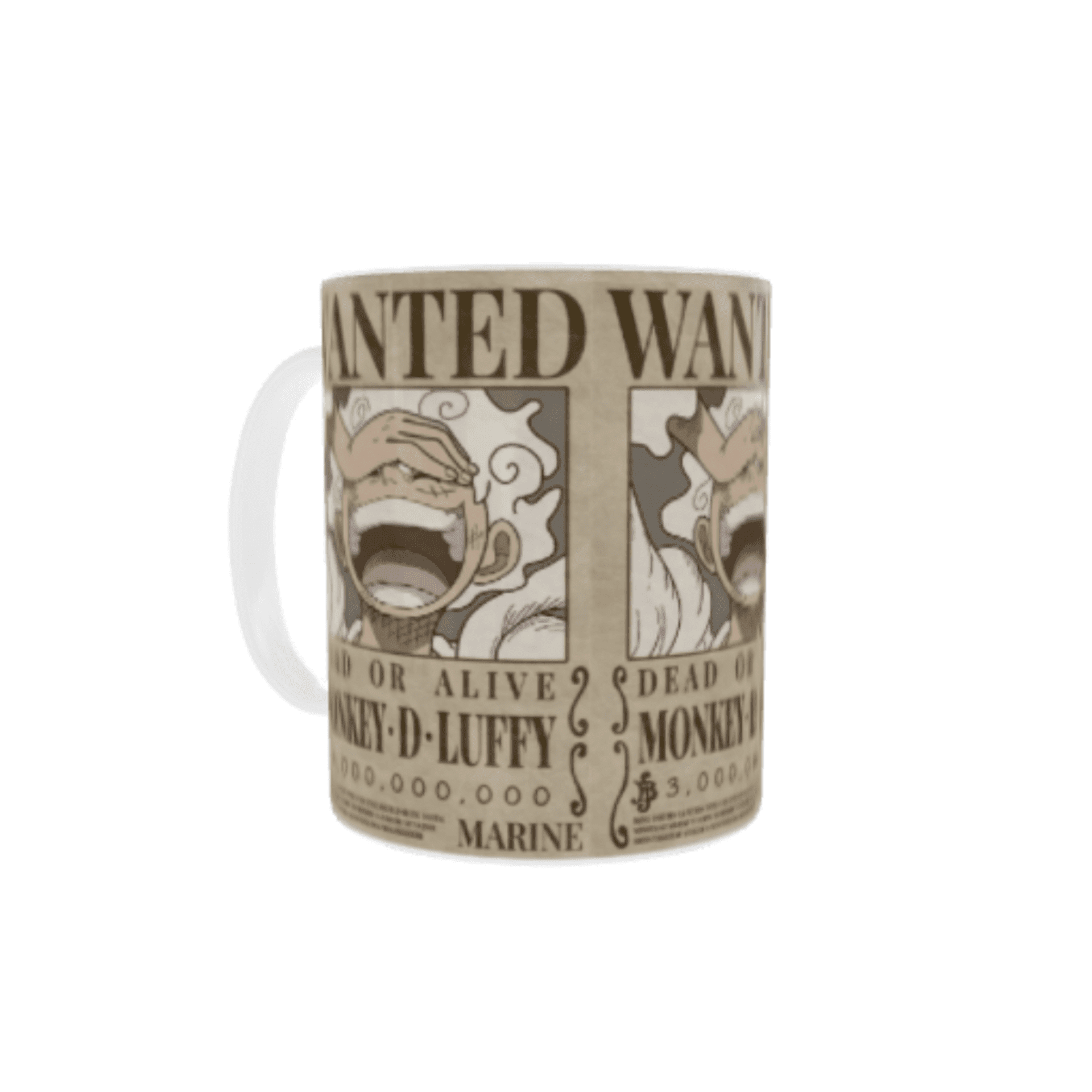Taza Cartel Wanted – Monkey D. Luffy Gear 5 | ¡El Dios del Despertar! - 2