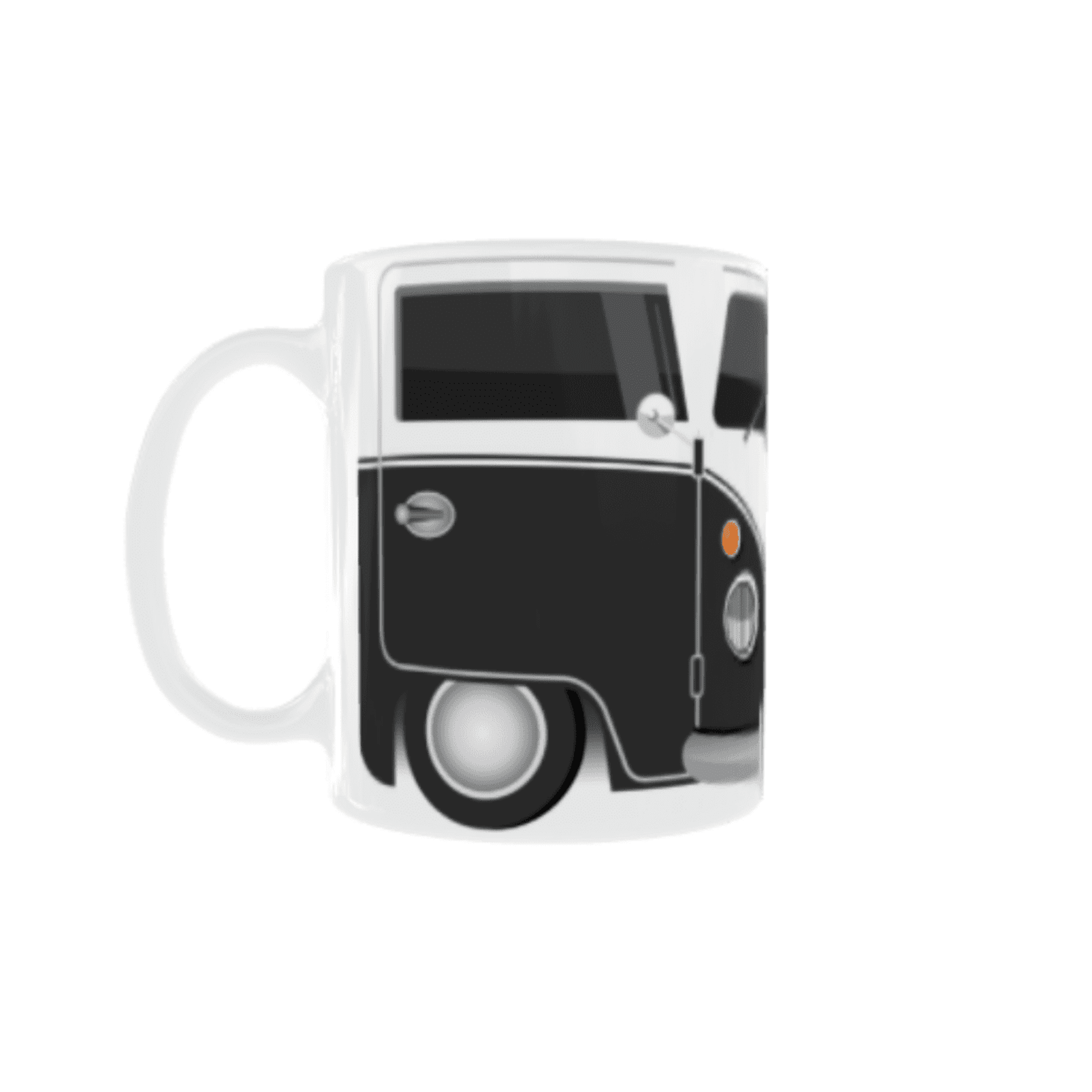 Taza Furgoneta Volkswagen Hippie Negra VW - 4