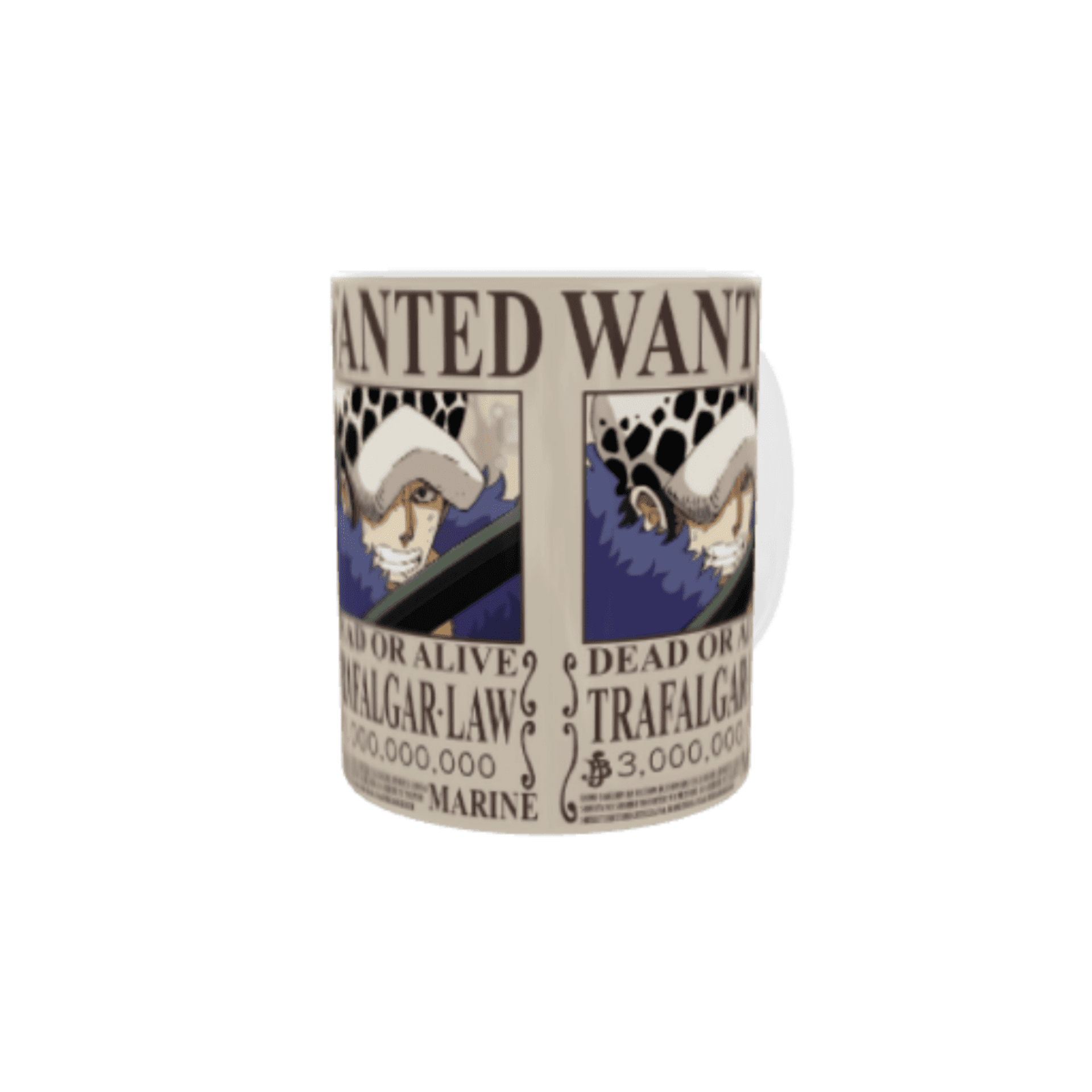 Taza "Wanted Se Busca Trafalgar Law – One Piece – Nueva Recompensa" - 4