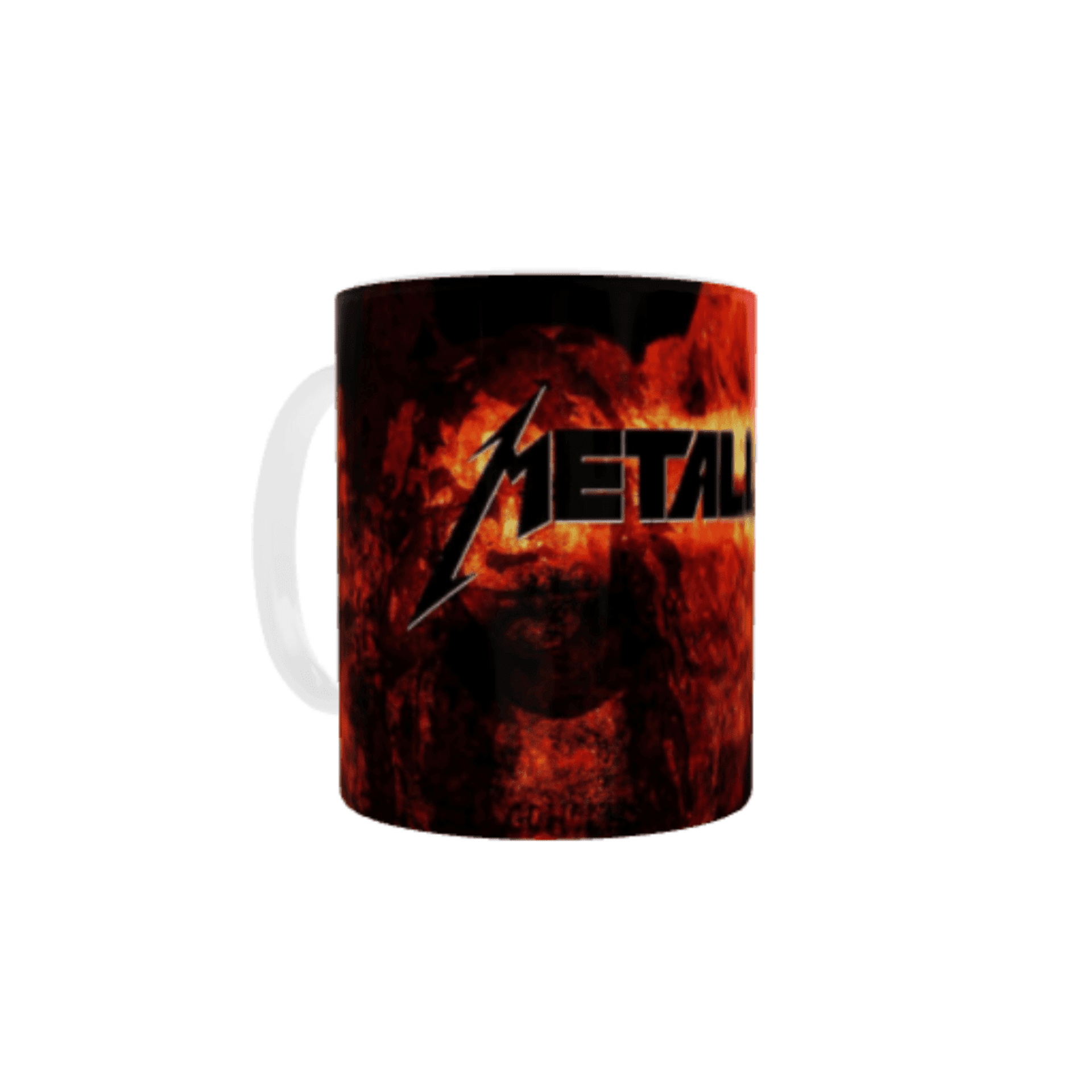 Taza Metallica – Diseño Rockero en Llamas - 5