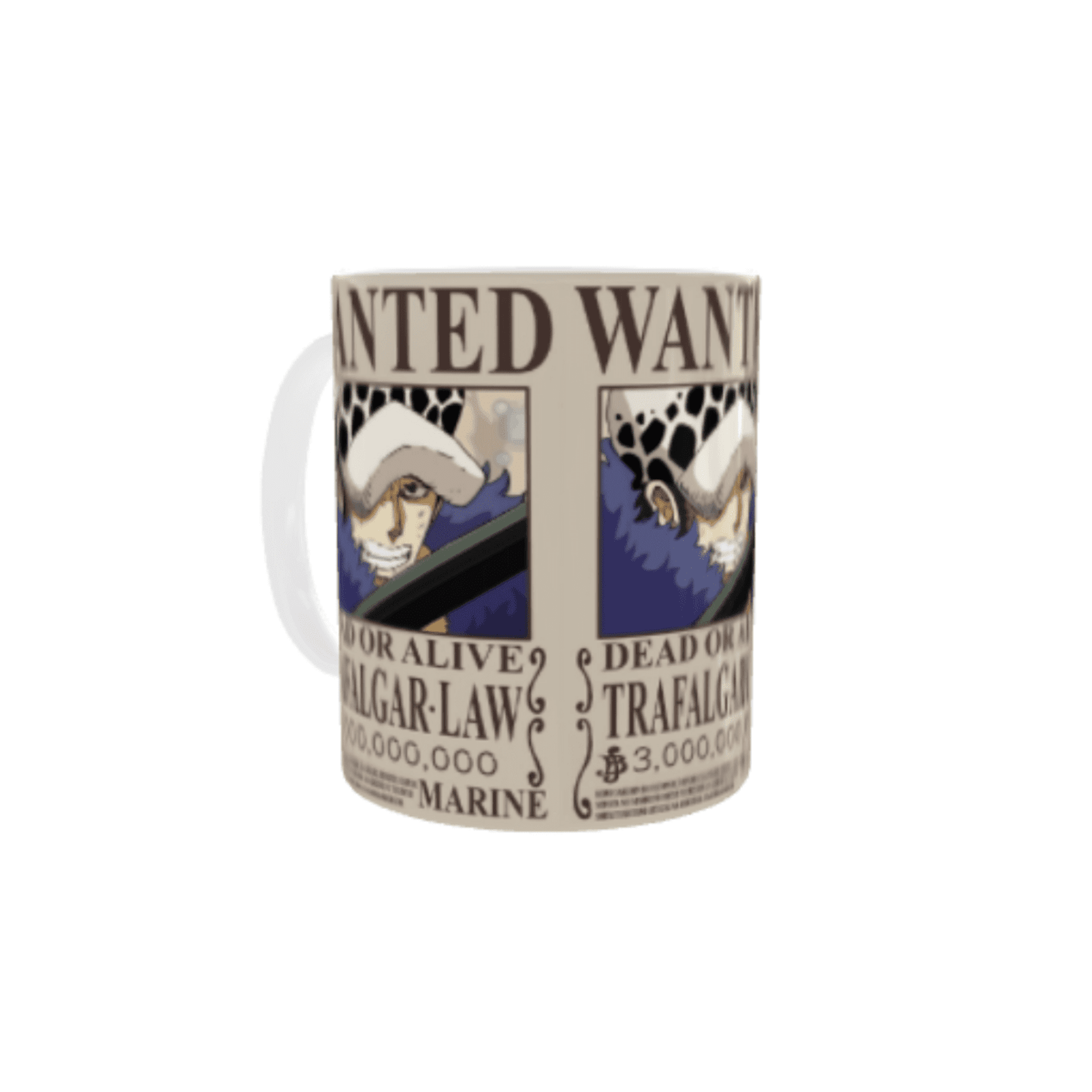 Taza "Wanted Se Busca Trafalgar Law – One Piece – Nueva Recompensa" - 2