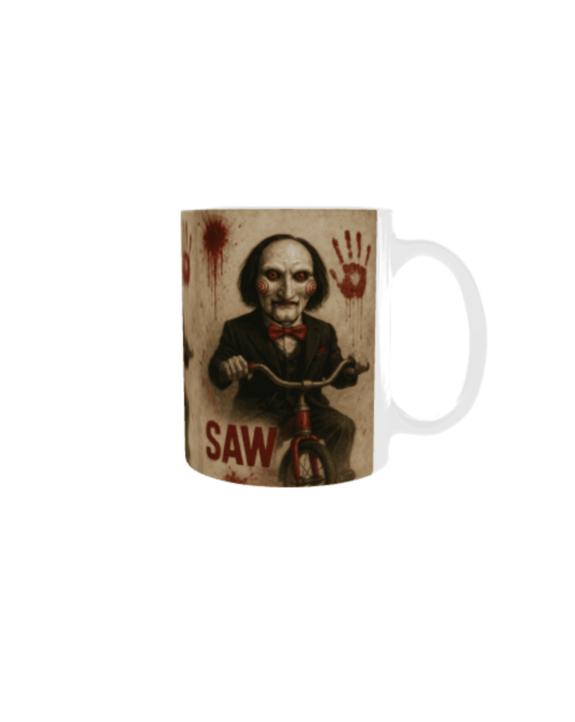 Taza Saw – Billy el Muñeco en Triciclo - 5
