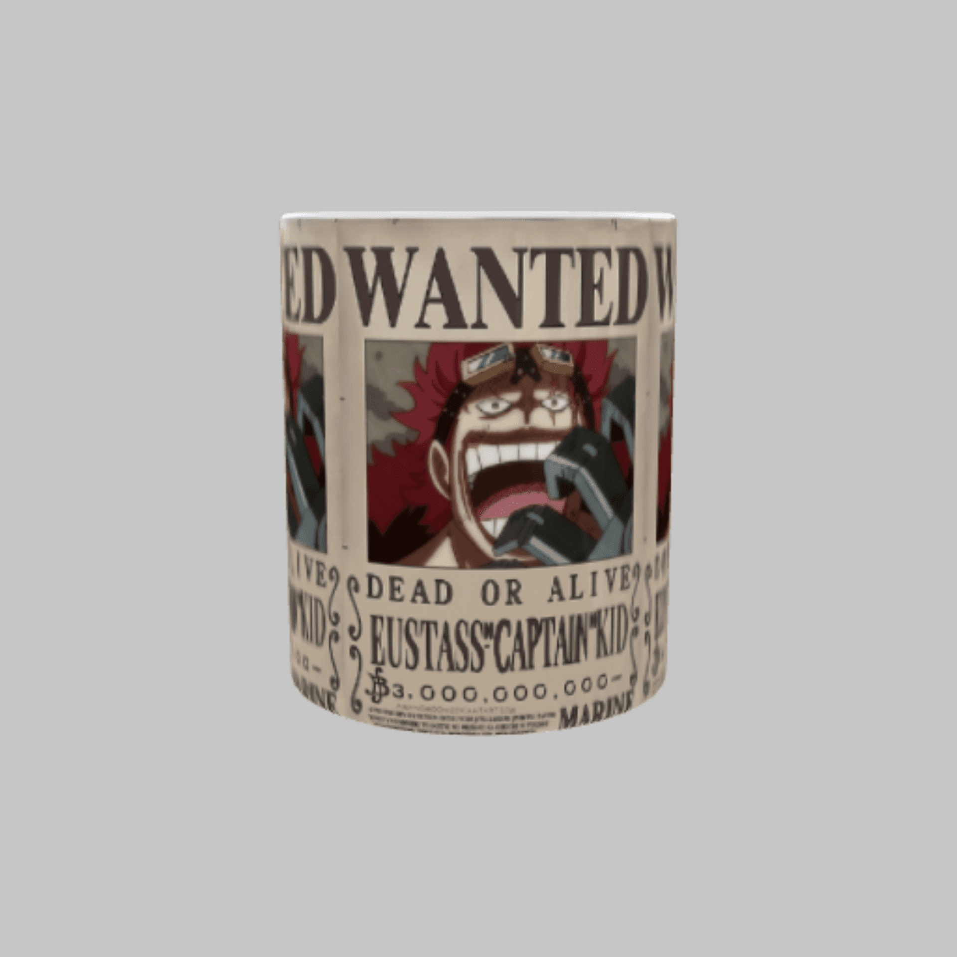 Taza Cartel Wanted Se Busca Eustass Kid – One Piece - 2