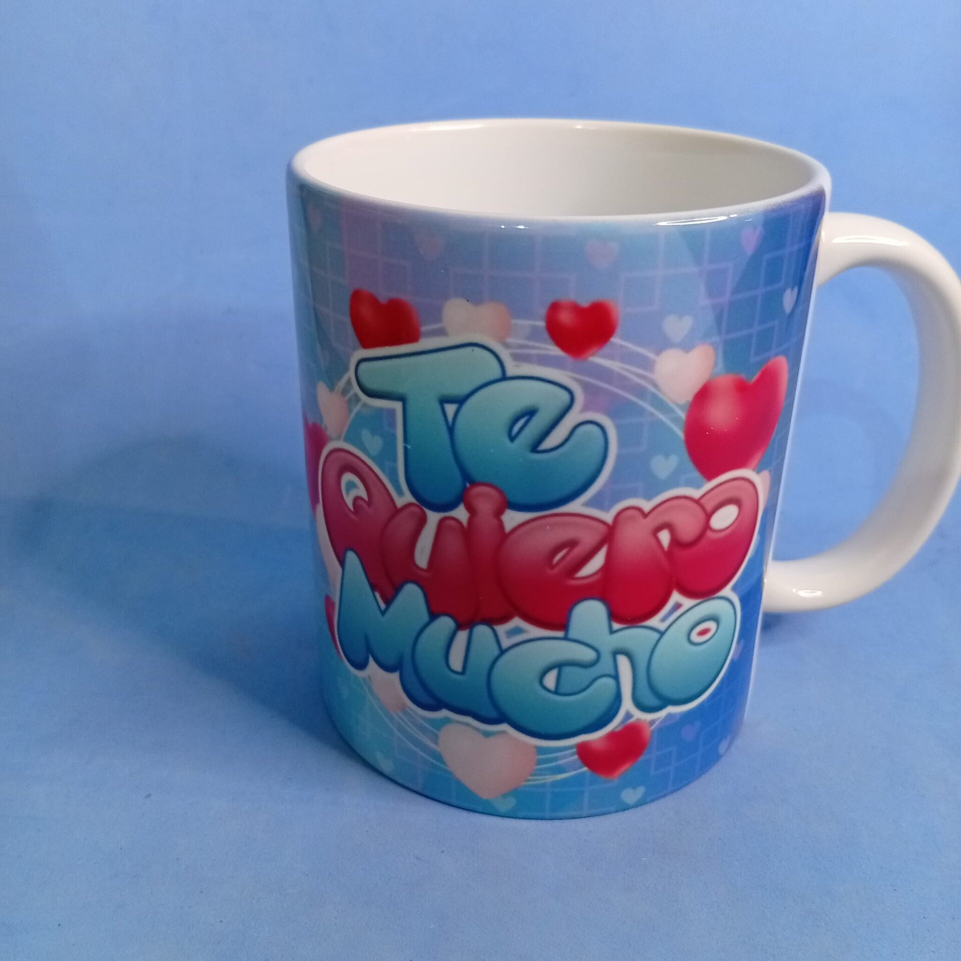 Taza Stitch con Globos de Corazón – Te Quiero Mucho - 2