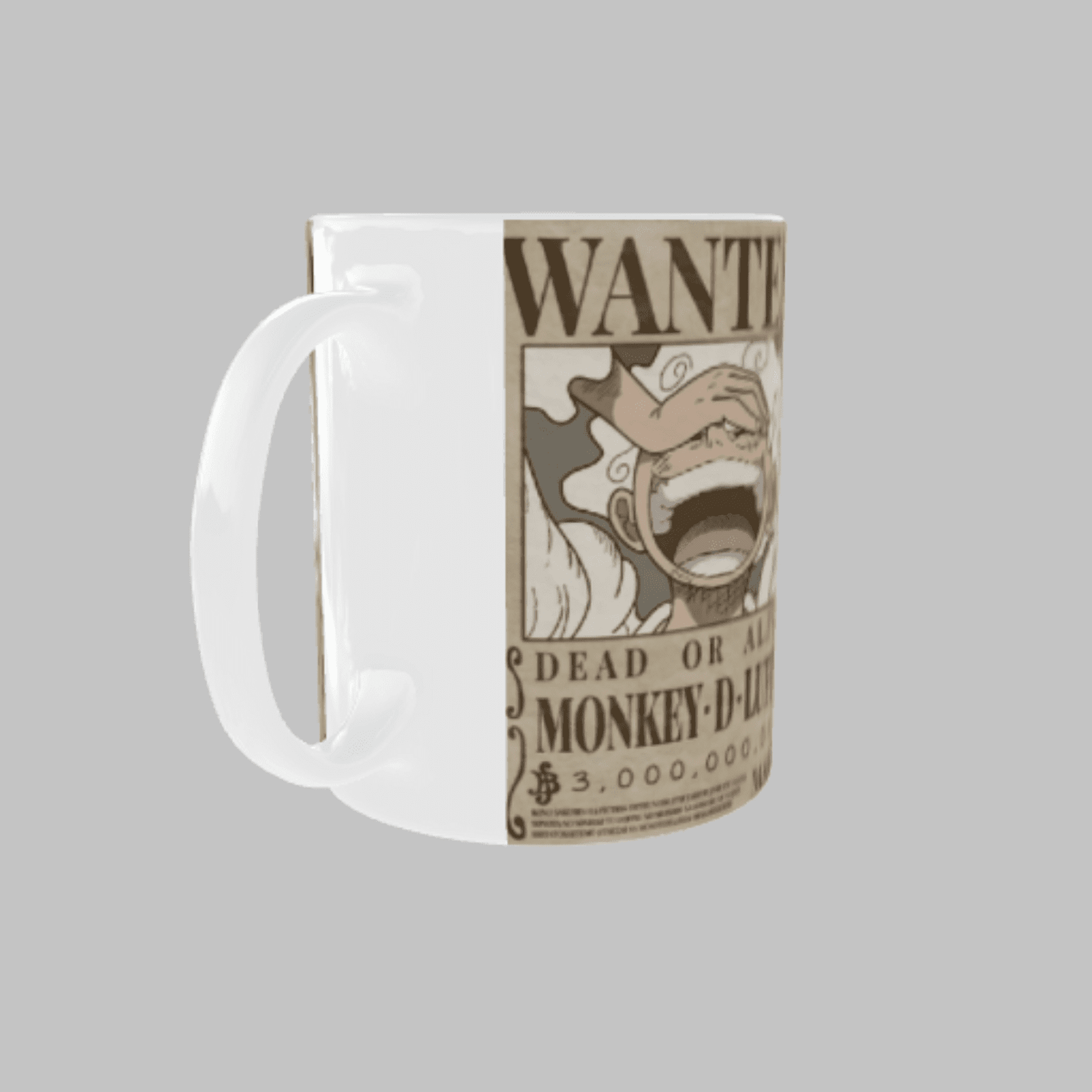 Taza Cartel Wanted – Monkey D. Luffy Gear 5 | ¡El Dios del Despertar! - 5