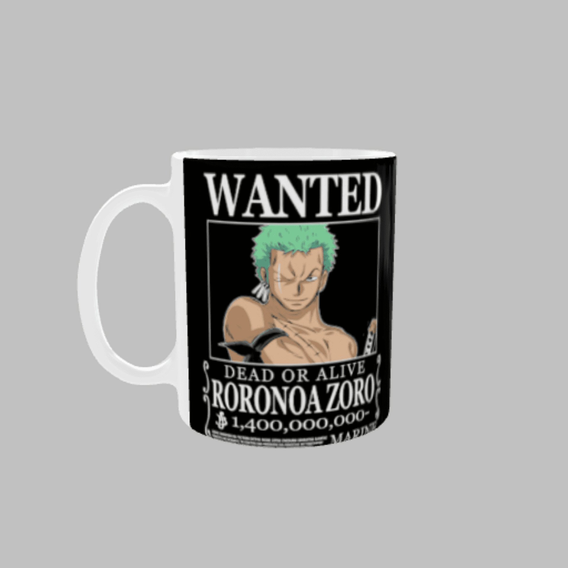 Taza Wanted Roronoa Zoro – One Piece - 5