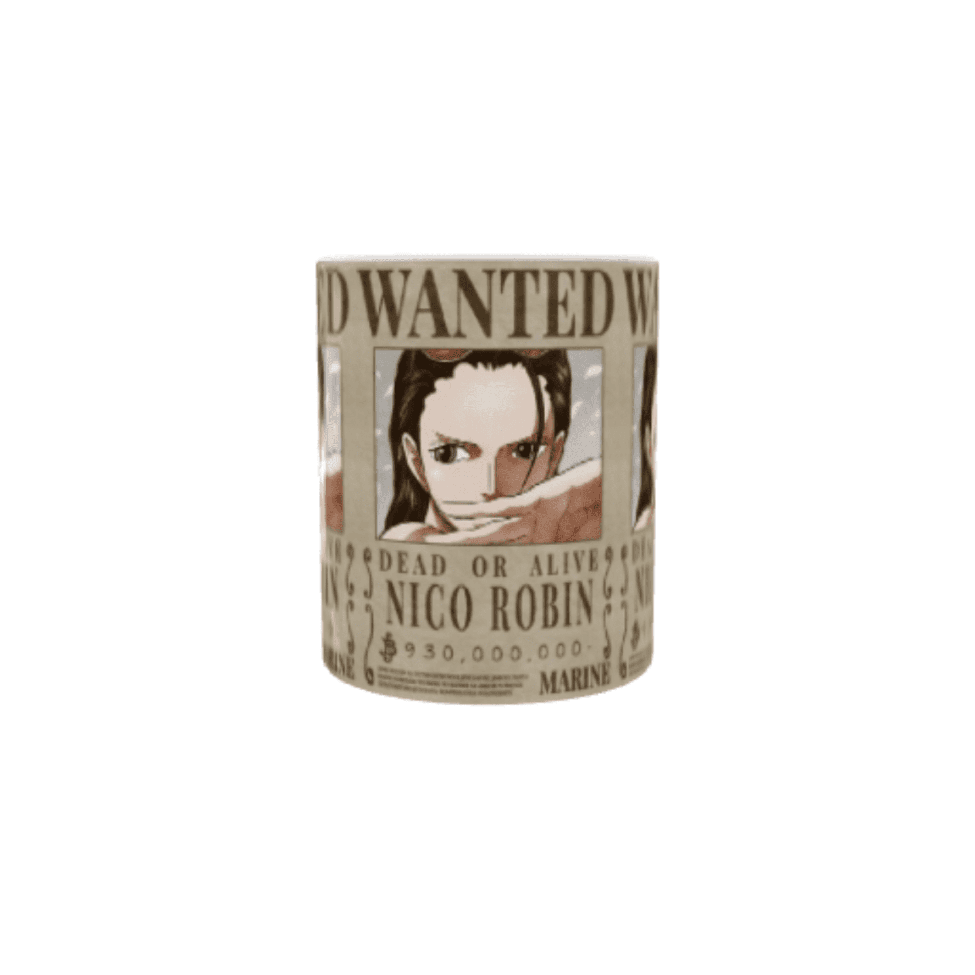 Taza Cartel Wanted Se Busca Nico Robin – One Piece Nueva Recompensa - 3