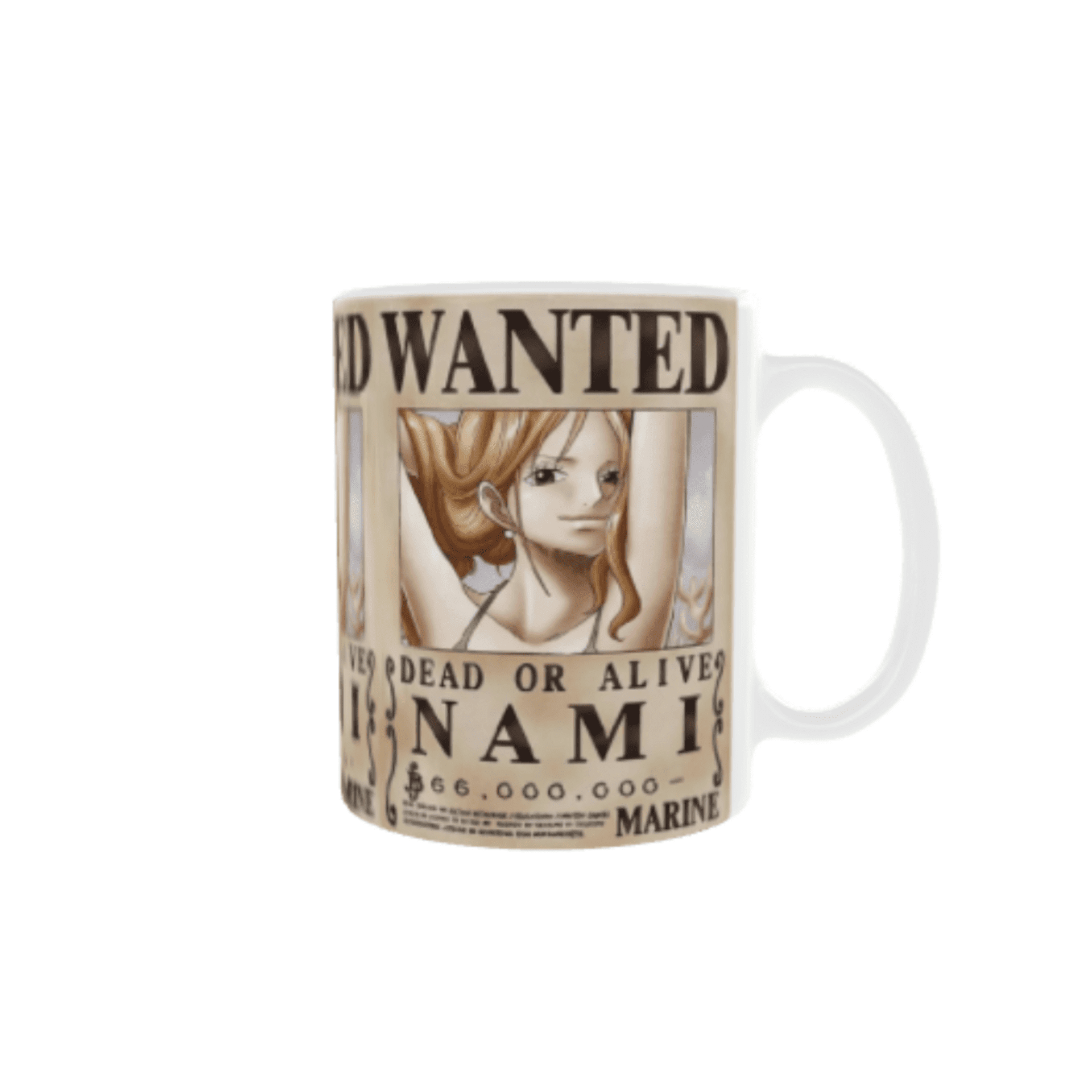 Taza “Wanted Nami” – One Piece | Cartel de Se Busca con Estilo Pirata - 3