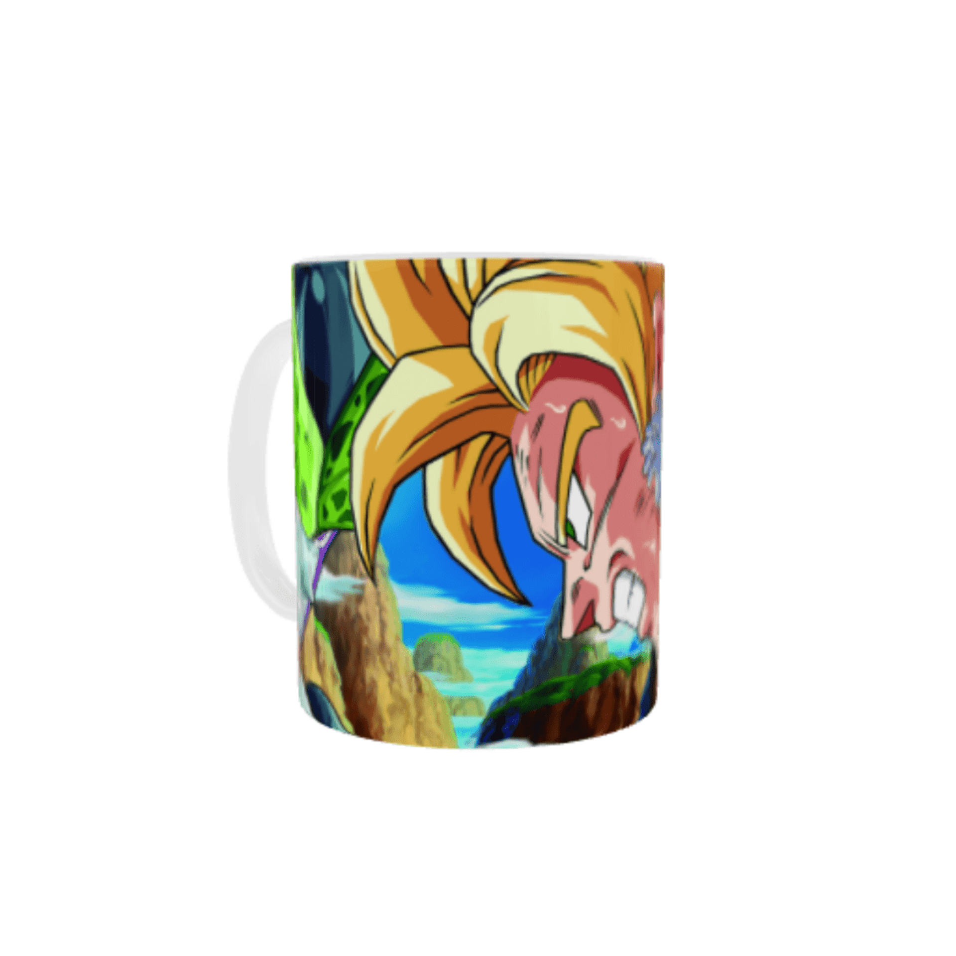 Taza Dragon Ball – Cell vs Guerreros Z | Goku, Gohan, Vegeta - 2