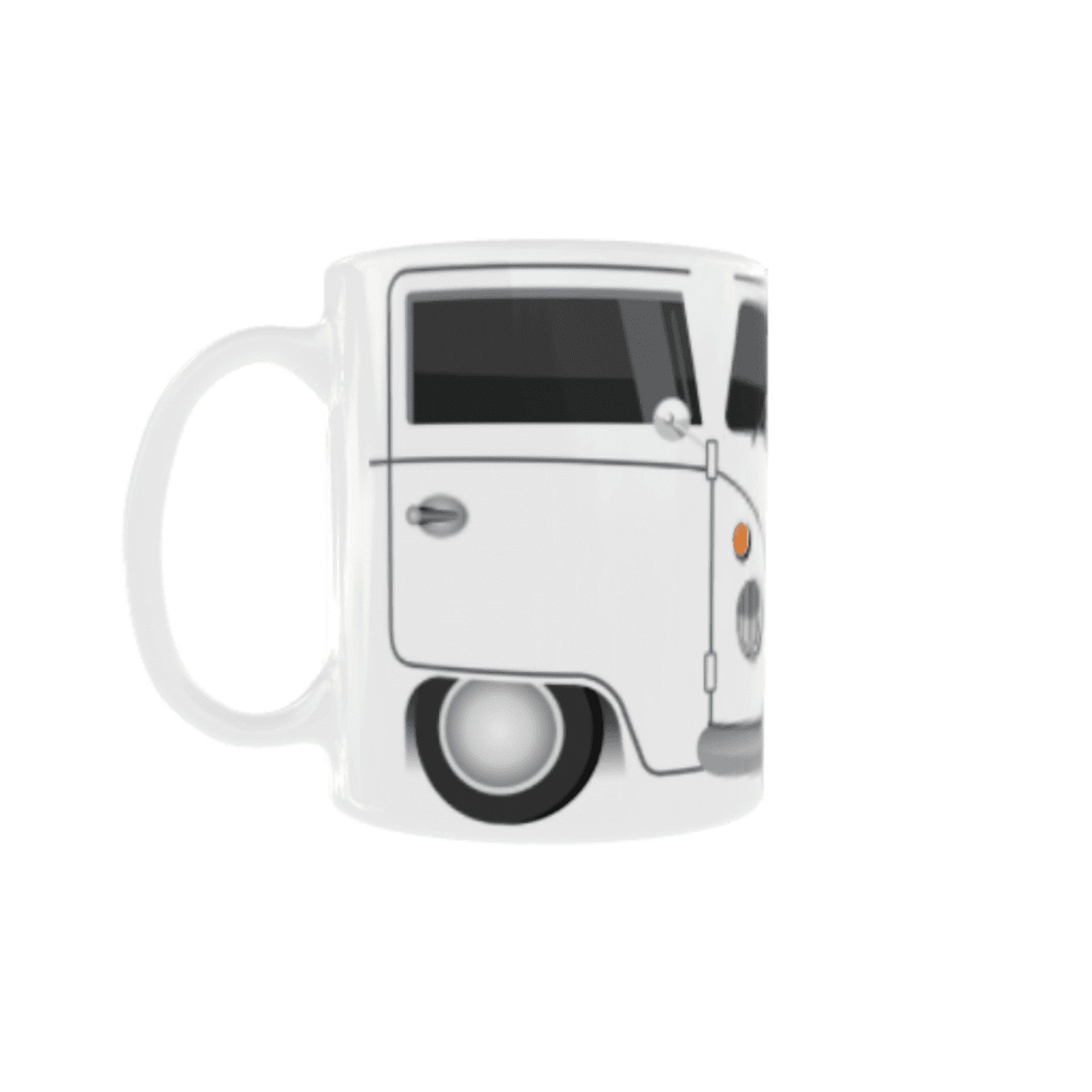Taza Furgoneta Volkswagen Hippie Blanca VW - 4