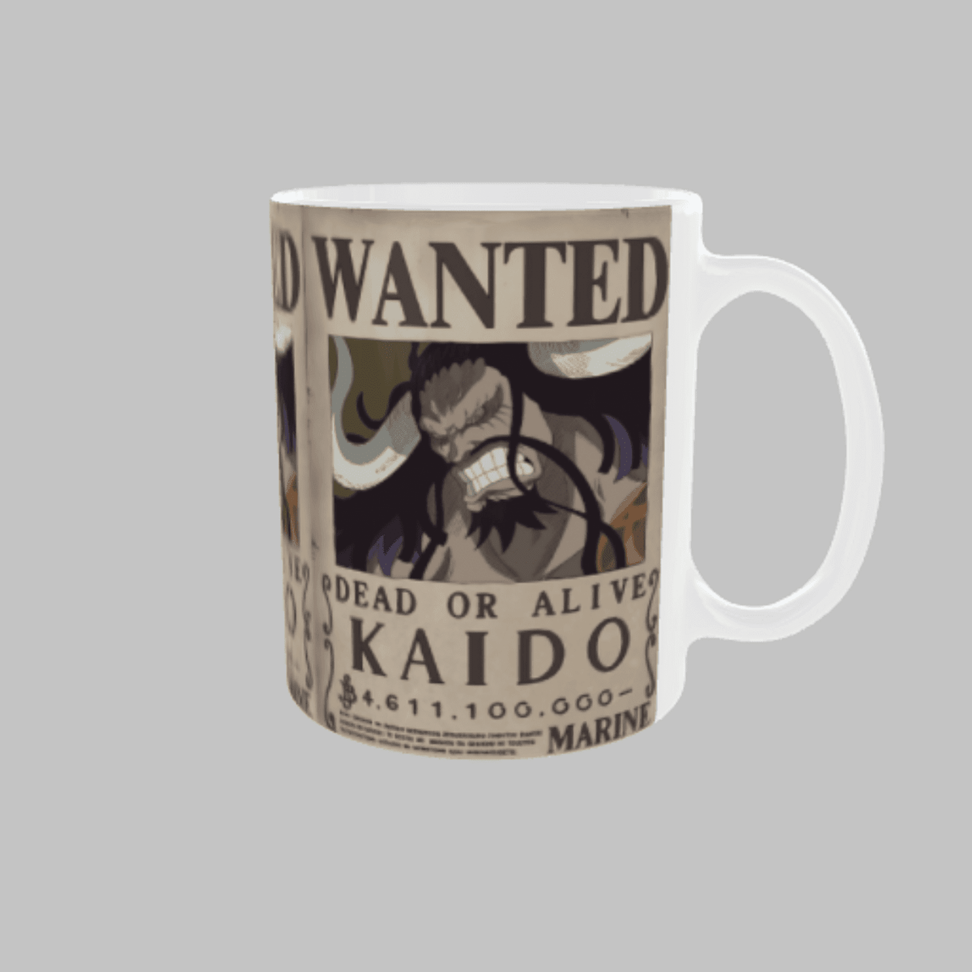 Taza Cartel Wanted Se Busca Kaido – One Piece - 3