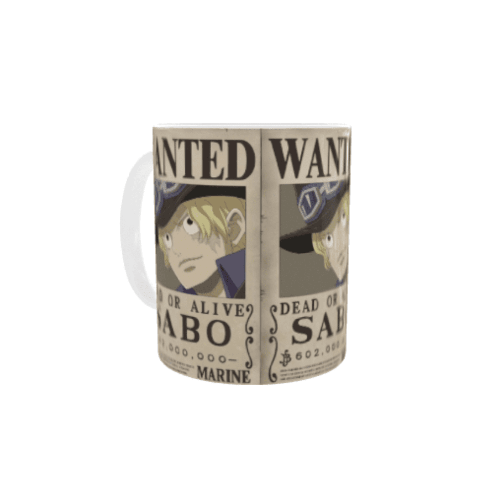 Taza Cartel Wanted Se Busca Sabo – One Piece - 2