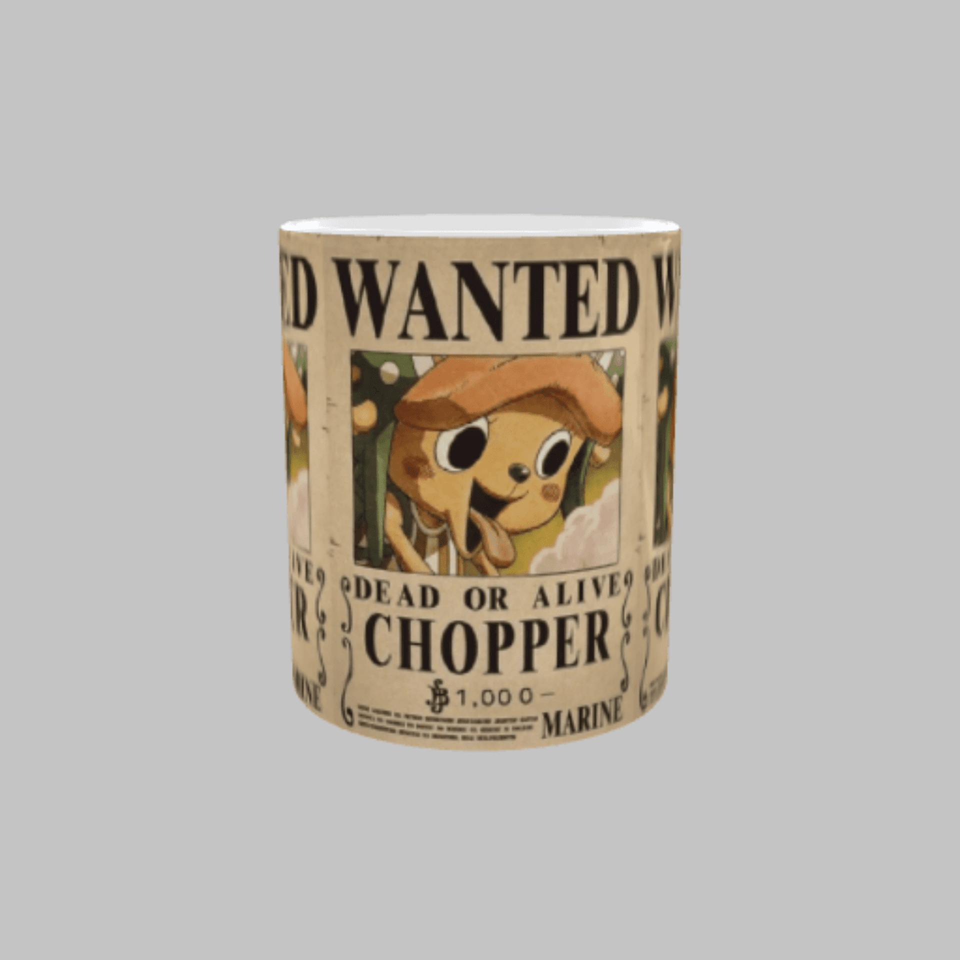 Taza Cartel Wanted Se Busca Chopper – Nueva Recompensa – One Piece - 2