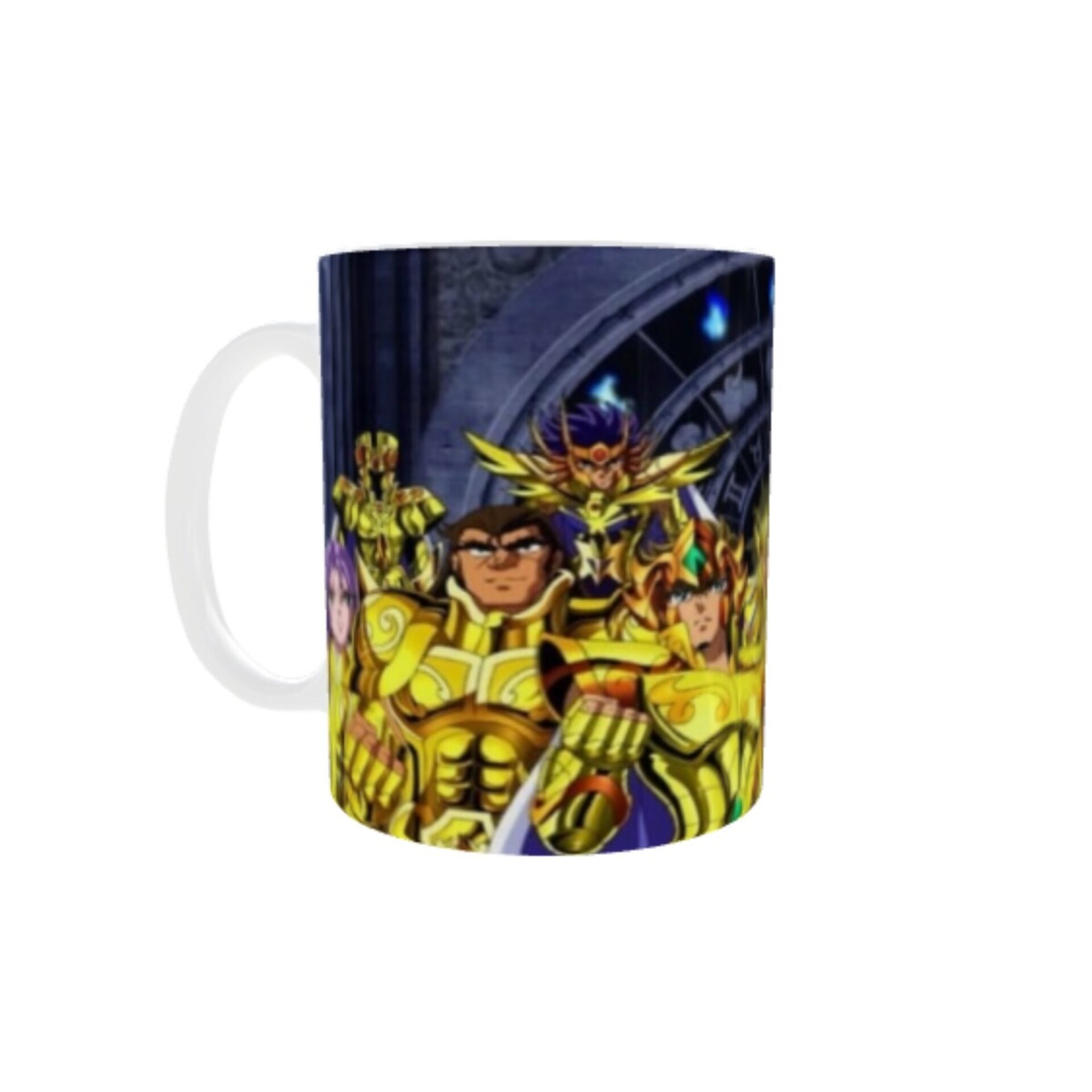 Taza Caballeros del Zodiaco Con Armadura de Oro - 3